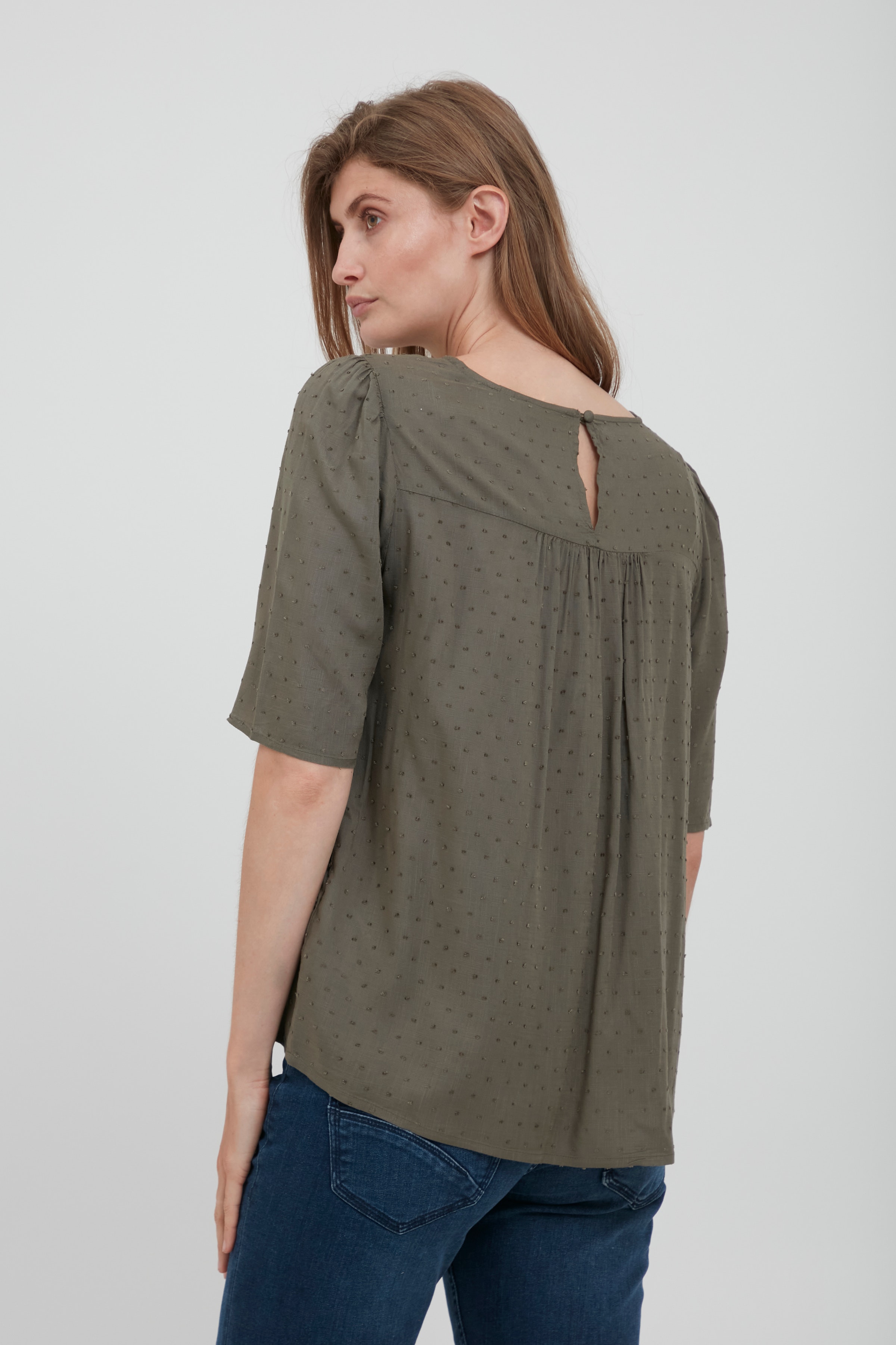 Blouse with short sleeve LOOKBOOK BACK 20609829-180515