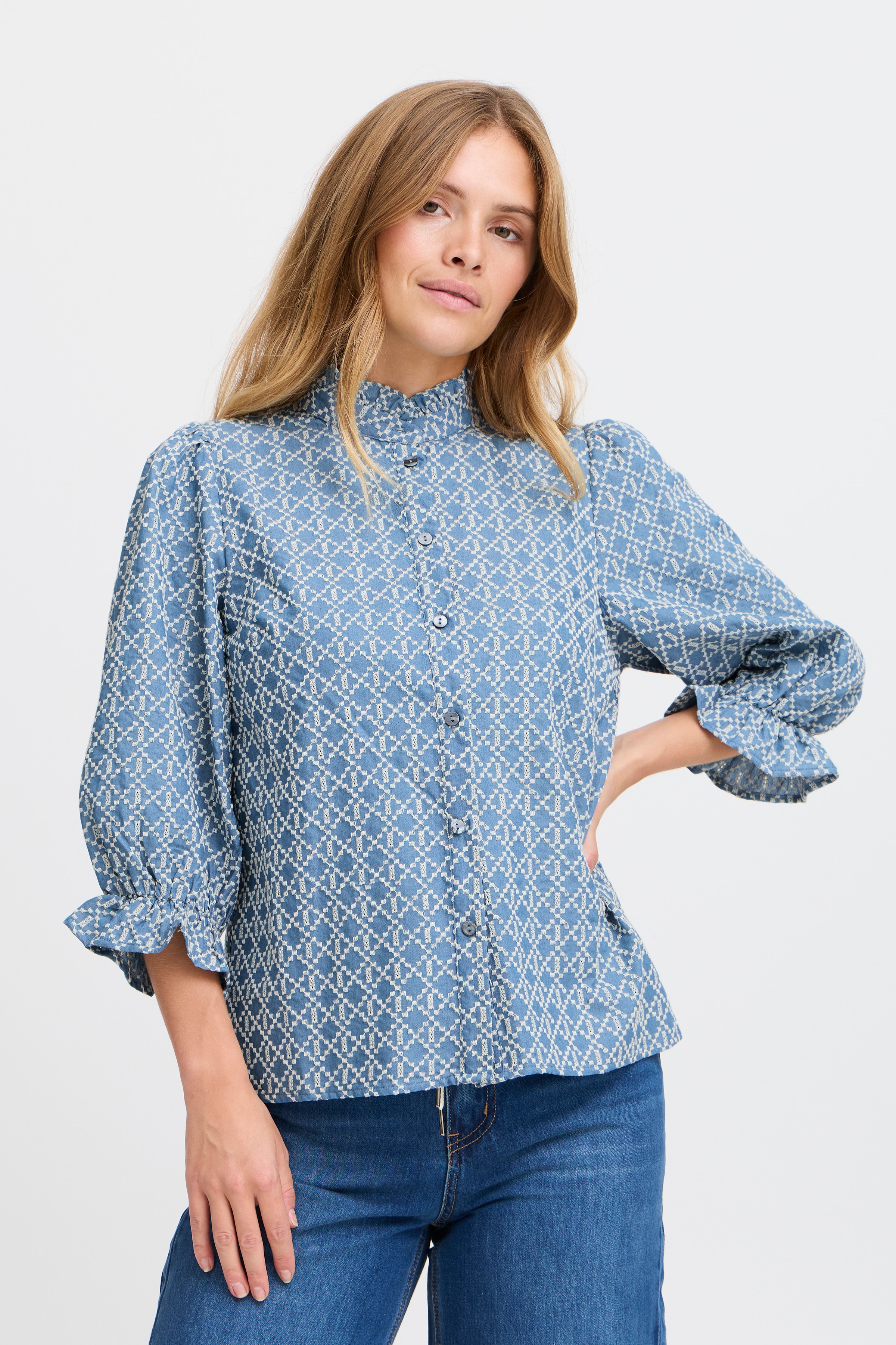 PZFENYA Langermet skjorte LOOKBOOK FRONT 50208360-200005