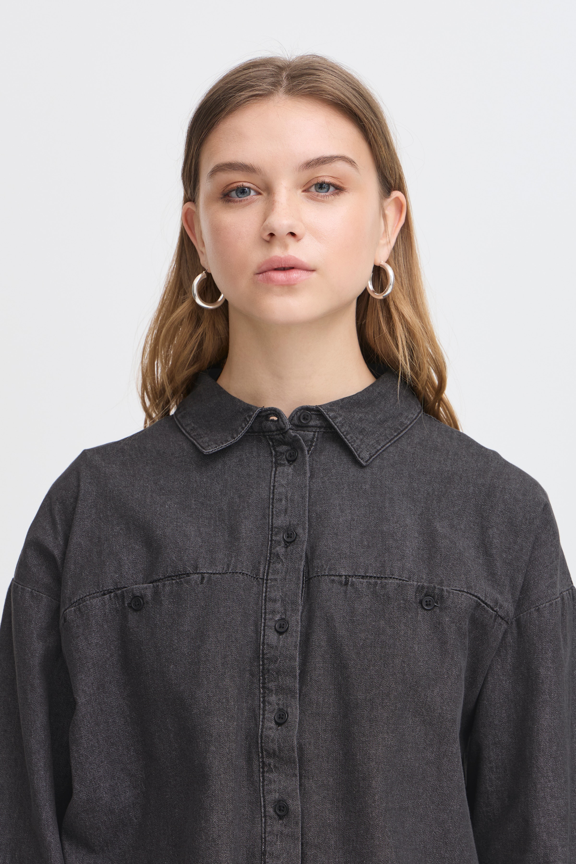 IHARCHER Denim skjorte LOOKBOOK DETAIL 20122389-200341
