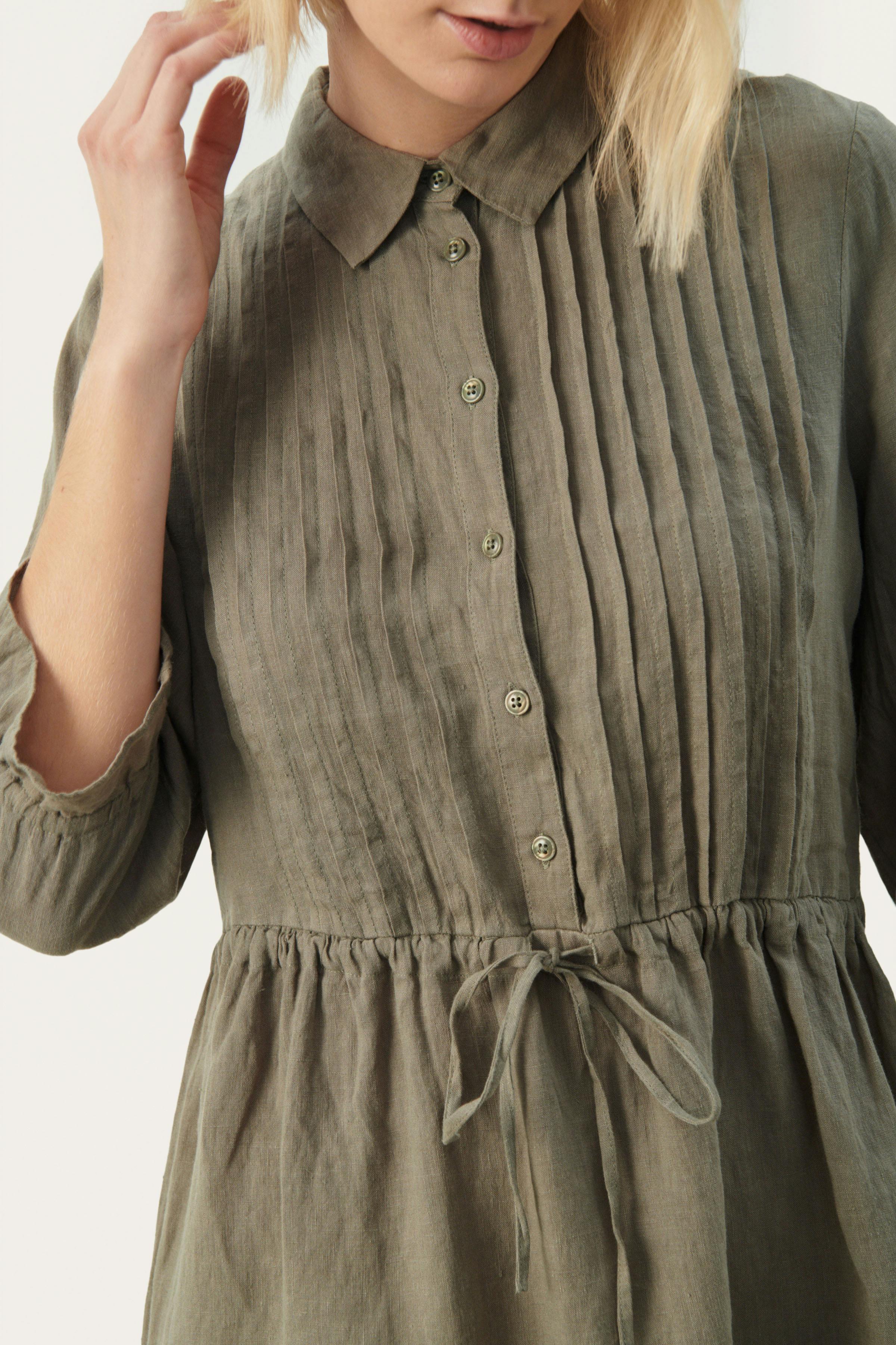 SalliePW Short linen dress LOOKBOOK DETAIL 30308503-170613