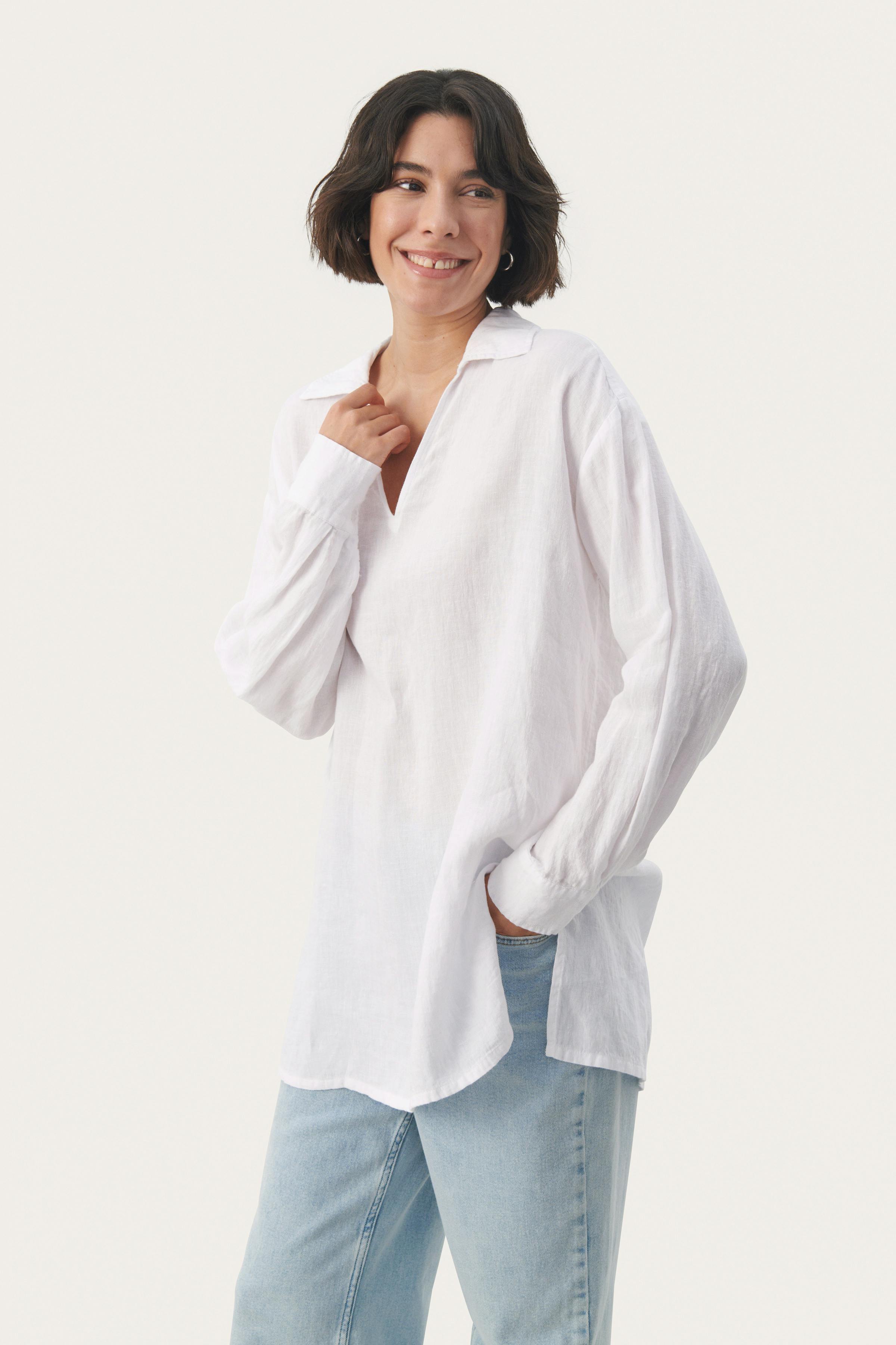 ElvisaPW Linen shirt LOOKBOOK FRONT 30308402-110601