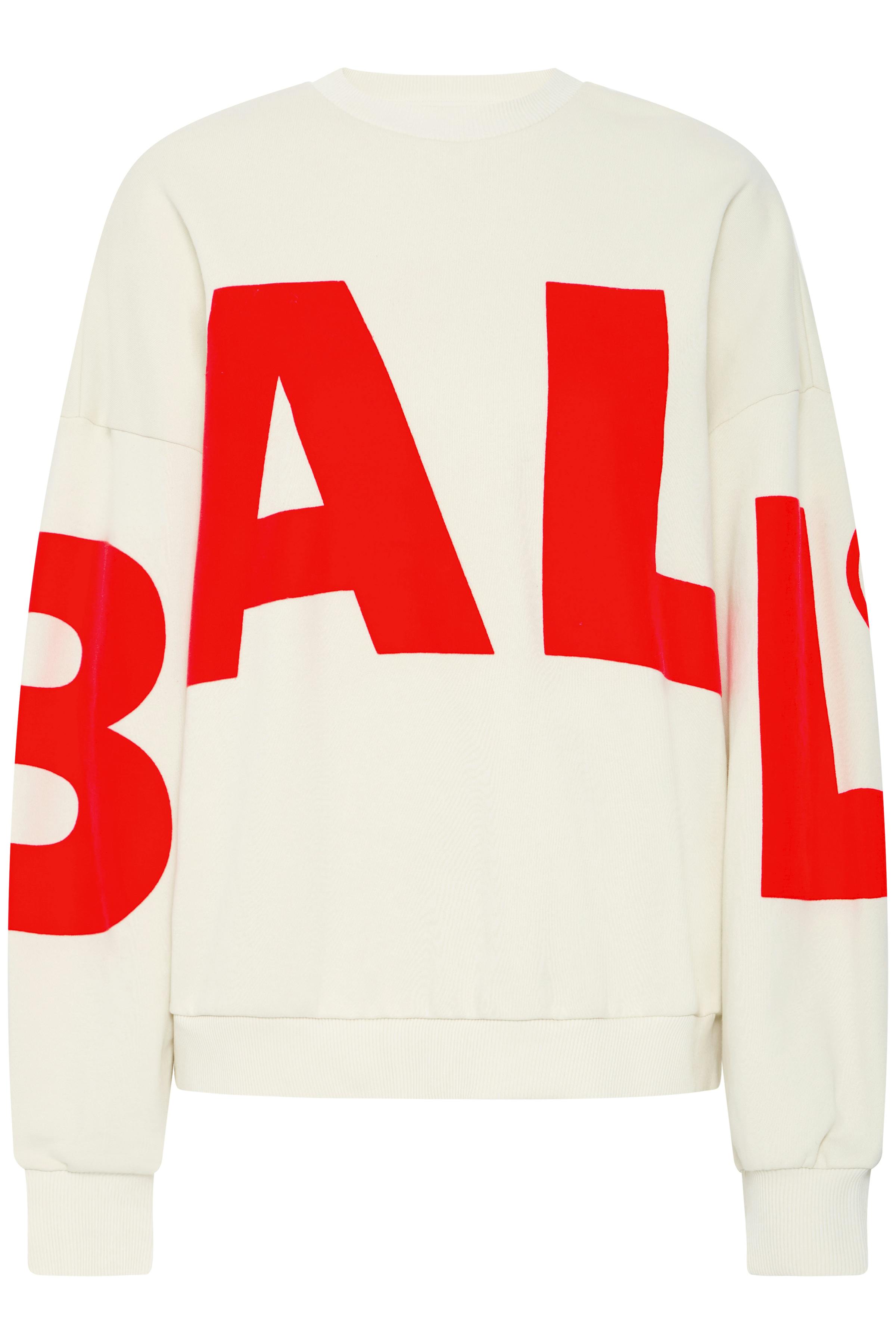 BALL WHAM FLOCK CREW NECK LOOKBOOK DETAIL 50405206-B1010