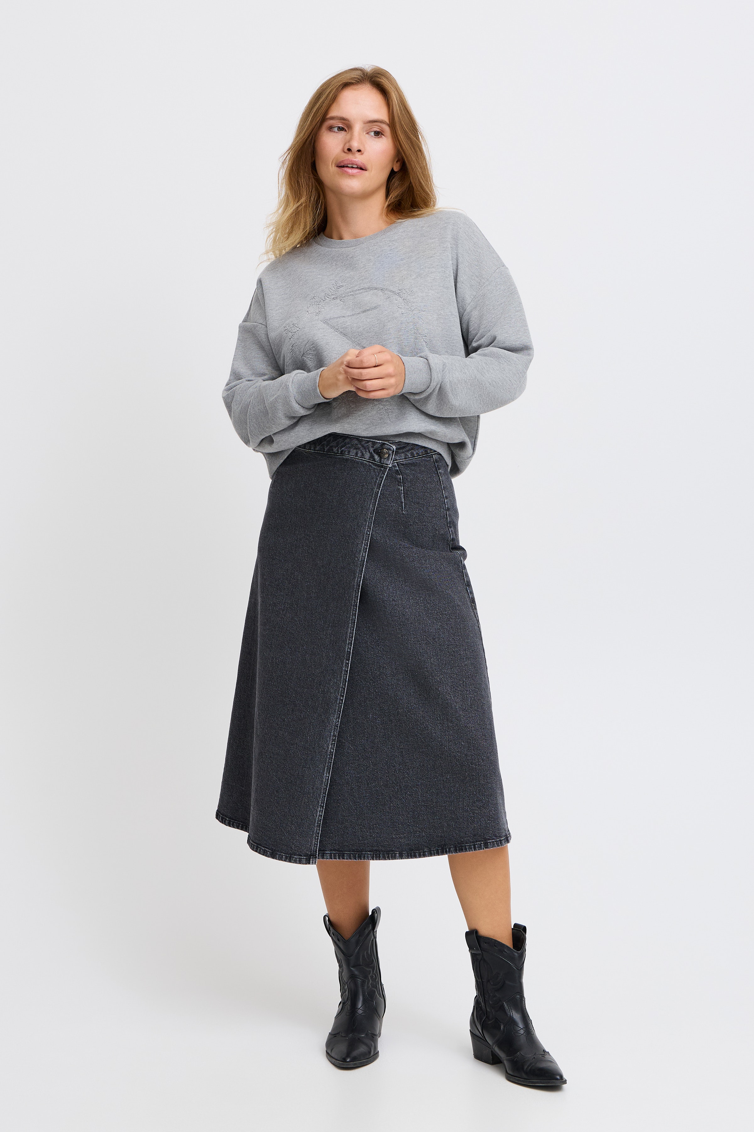 PZMELROSE Skjørt LOOKBOOK FRONT 50208402-203431