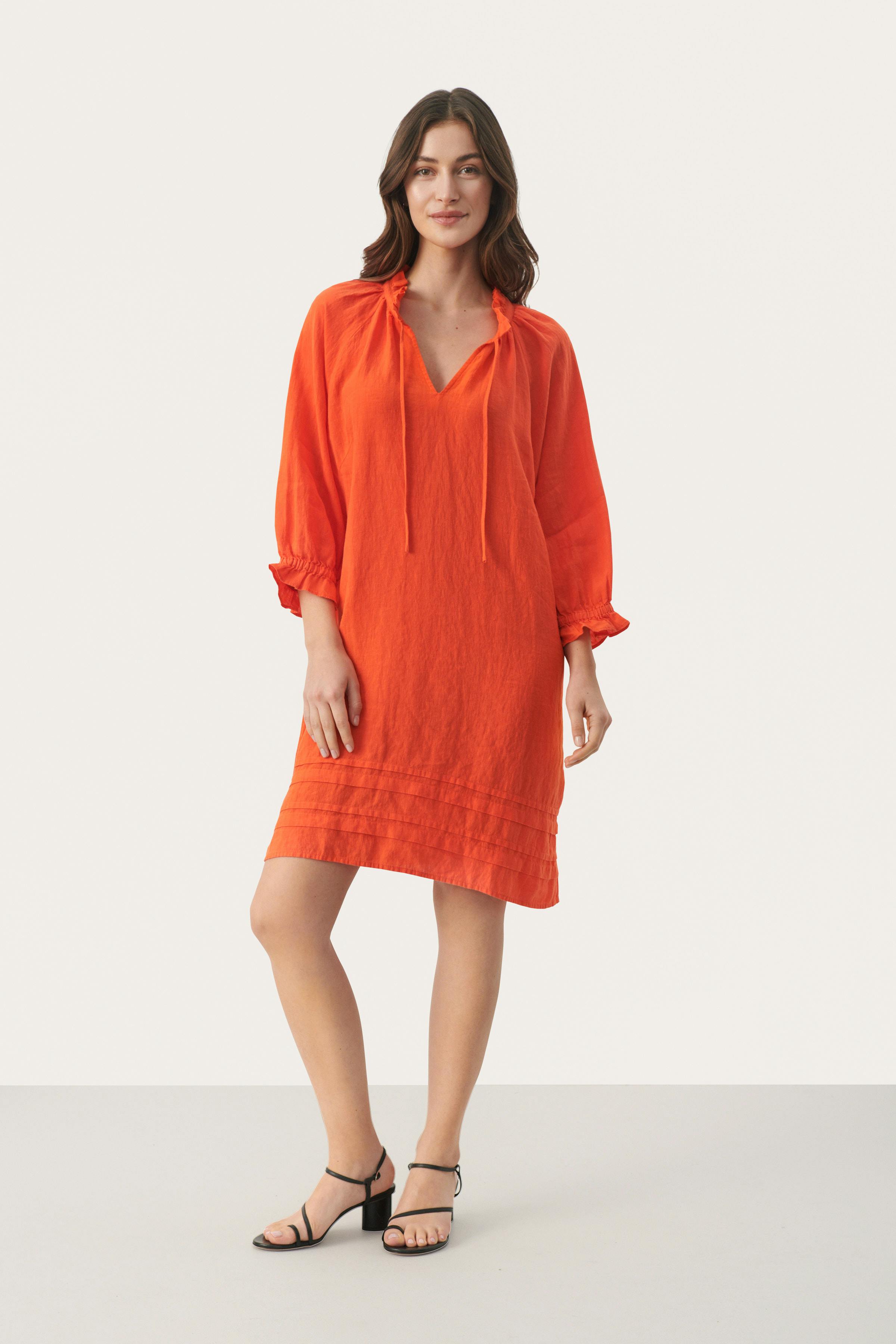 AranPW Short linen dress LOCATION NONE 30308746-171562