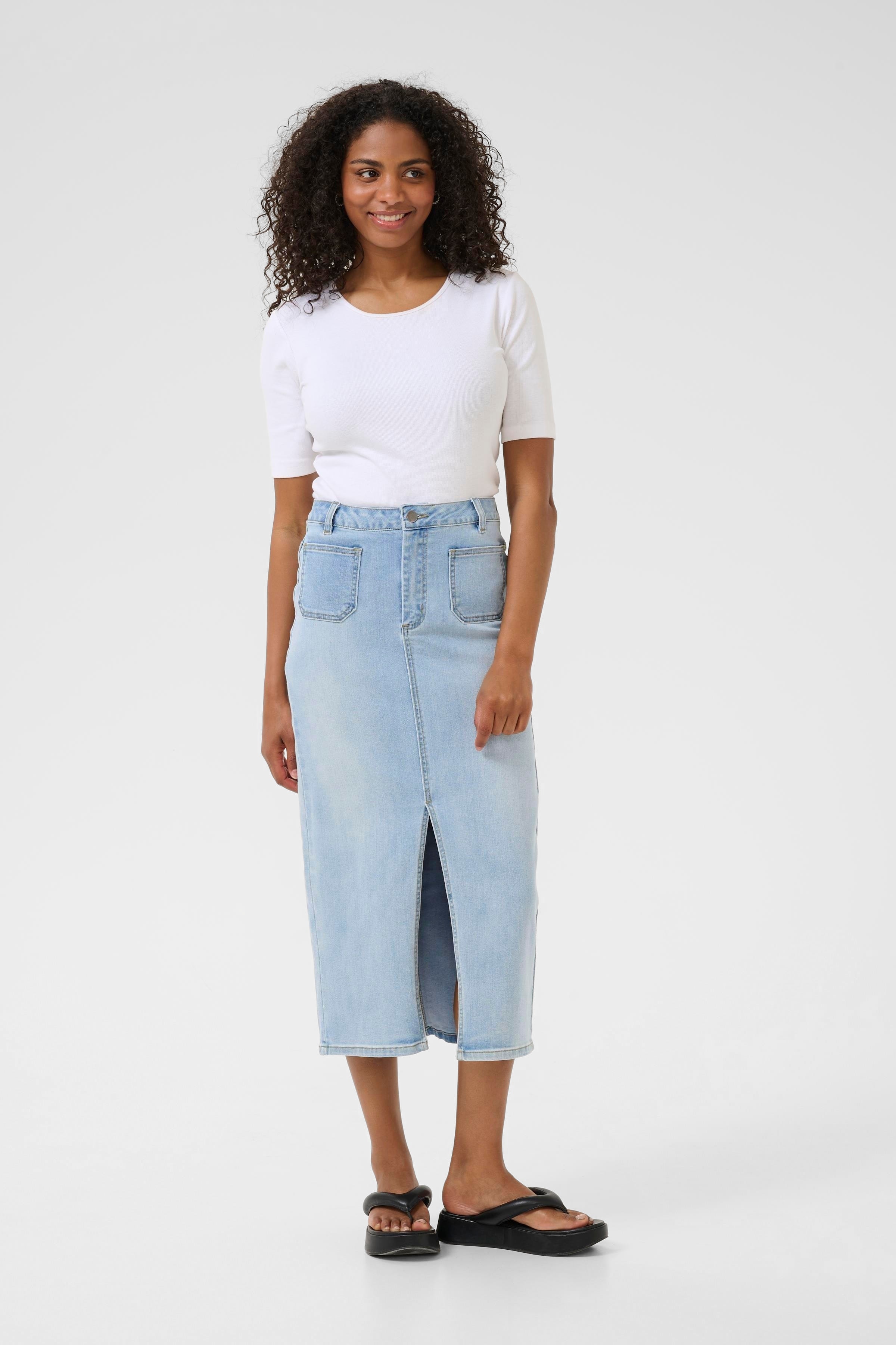 KAkarla Denimskjørt LOOKBOOK FRONT 10509960-101012
