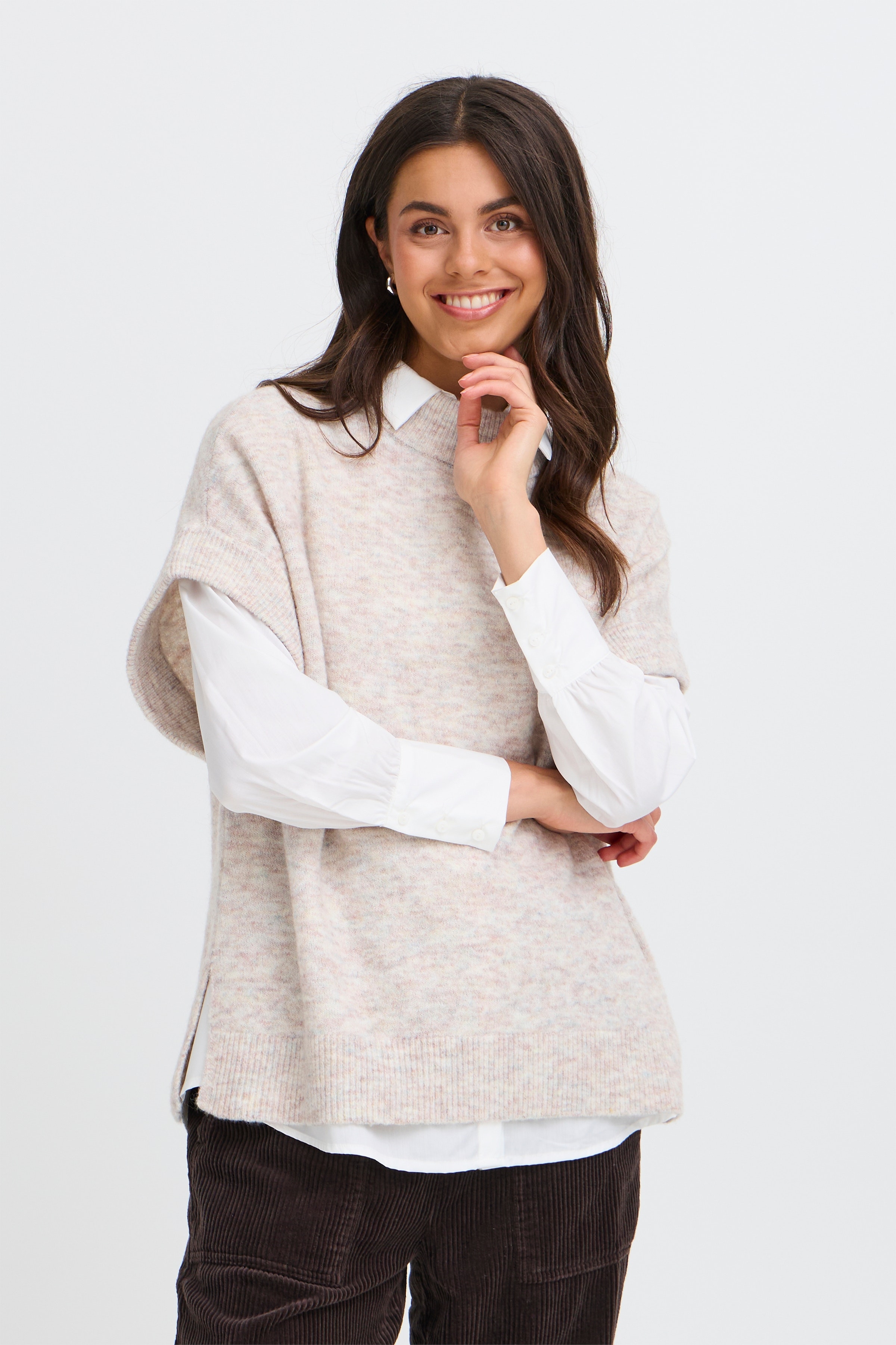 FRSANNY Weste LOOKBOOK FRONT 20612836-1304011