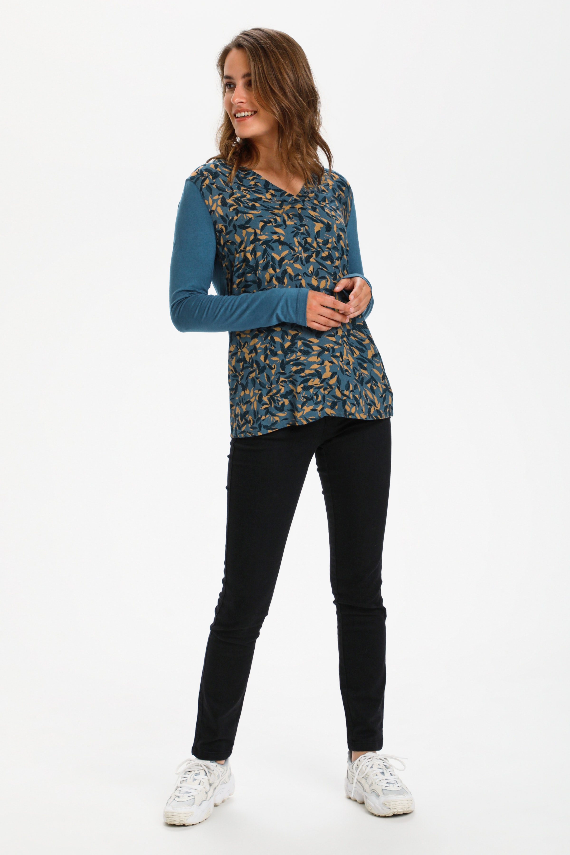 Langarm-Bluse LOOKBOOK FRONT 10590137-102138