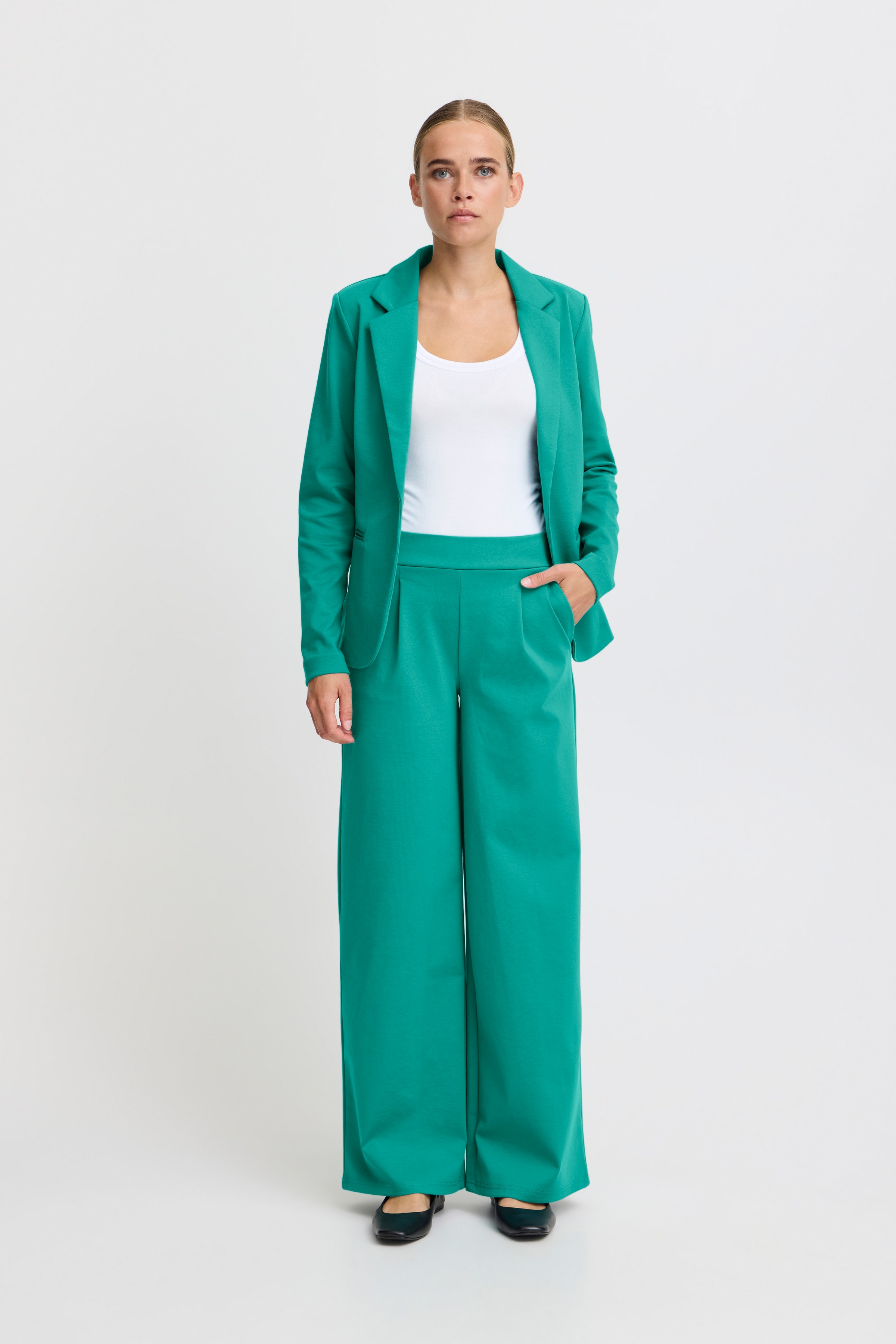 IHKATE LONG WIDE  Bukser LOOKBOOK FRONT 20118337-175117