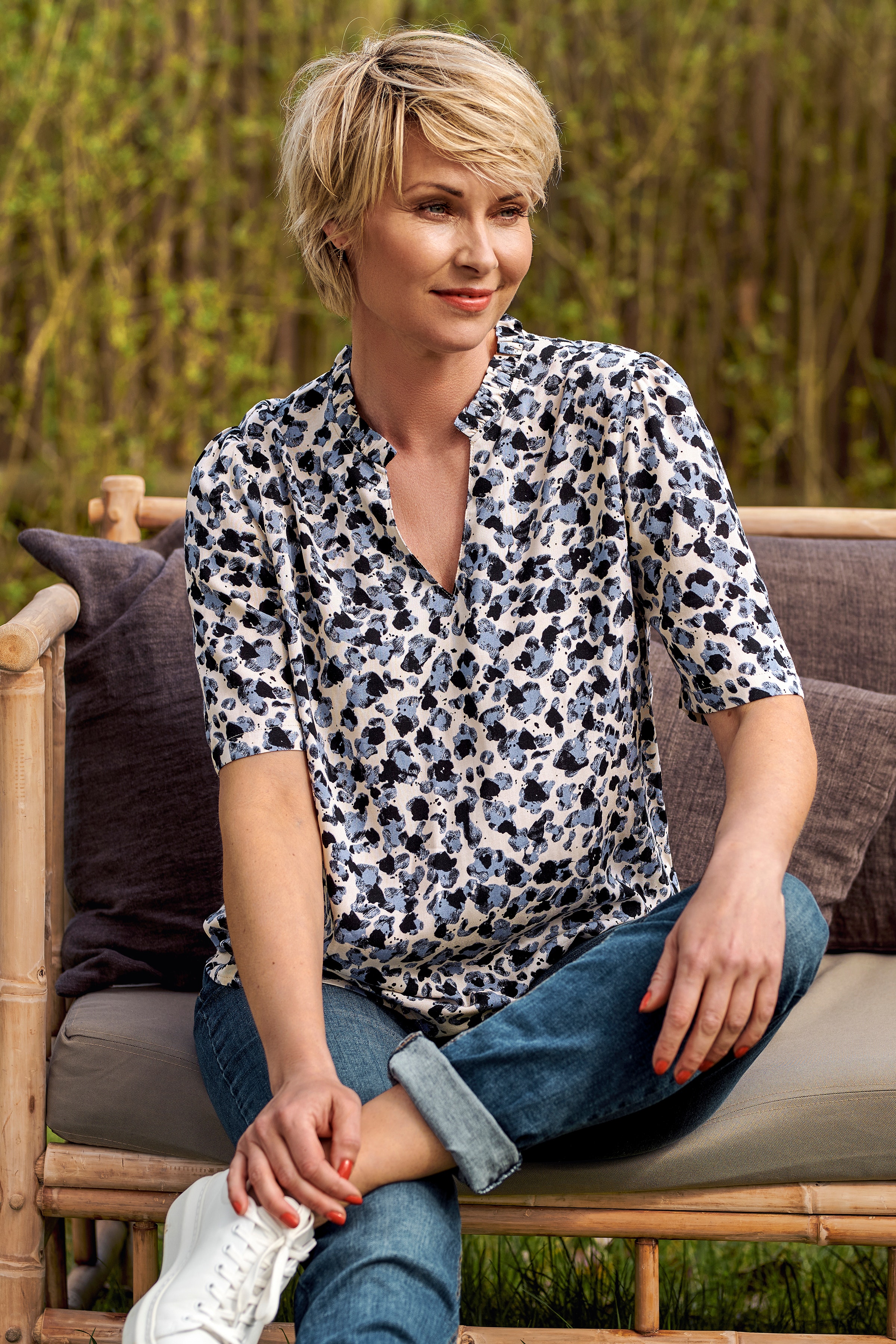 Blouse met korte mouwen LOCATION NONE 20810144-200861