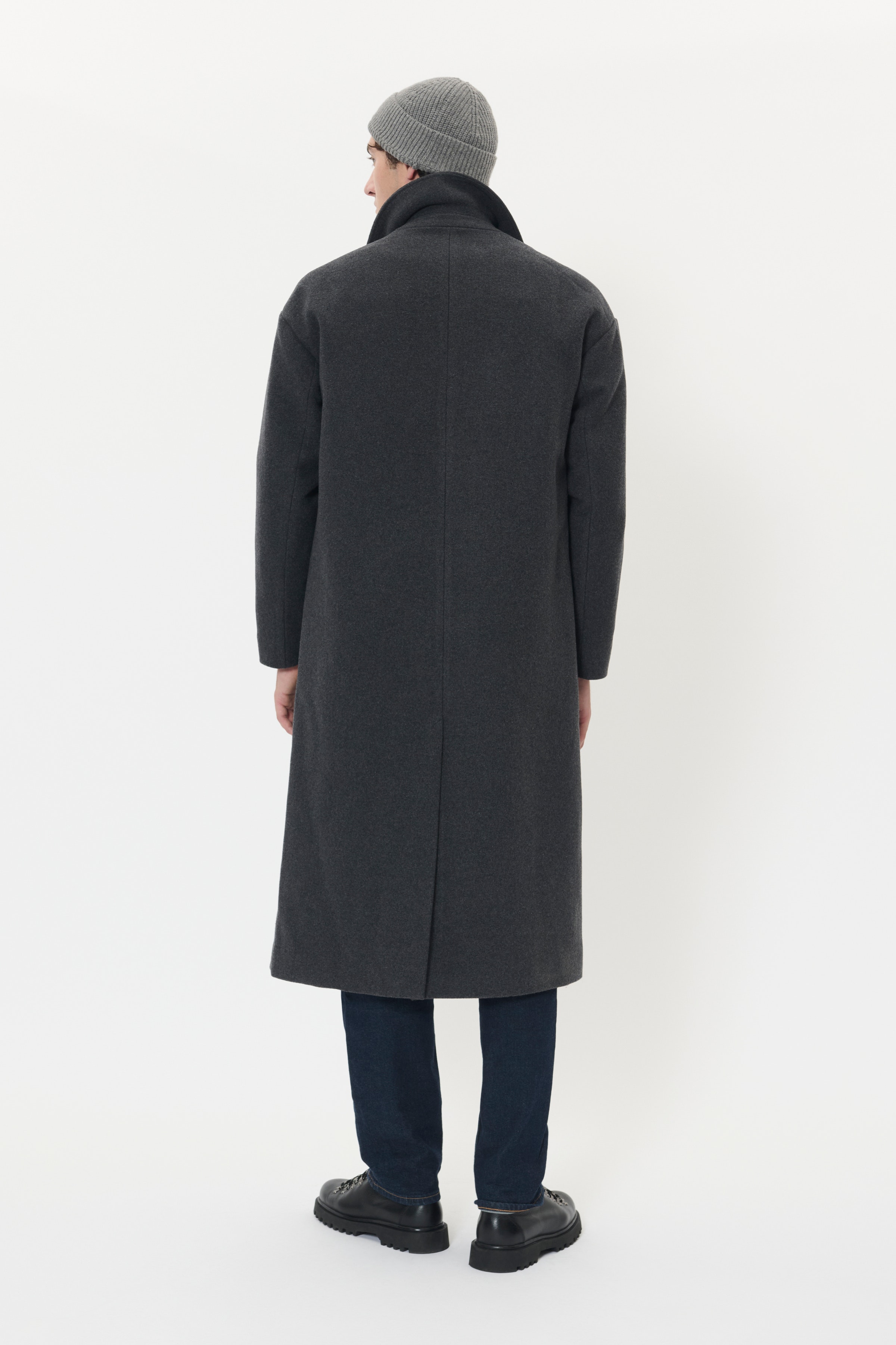 MABurnley Dobbelt­radet Uldfrakke LOOKBOOK BACK 30208858-300271