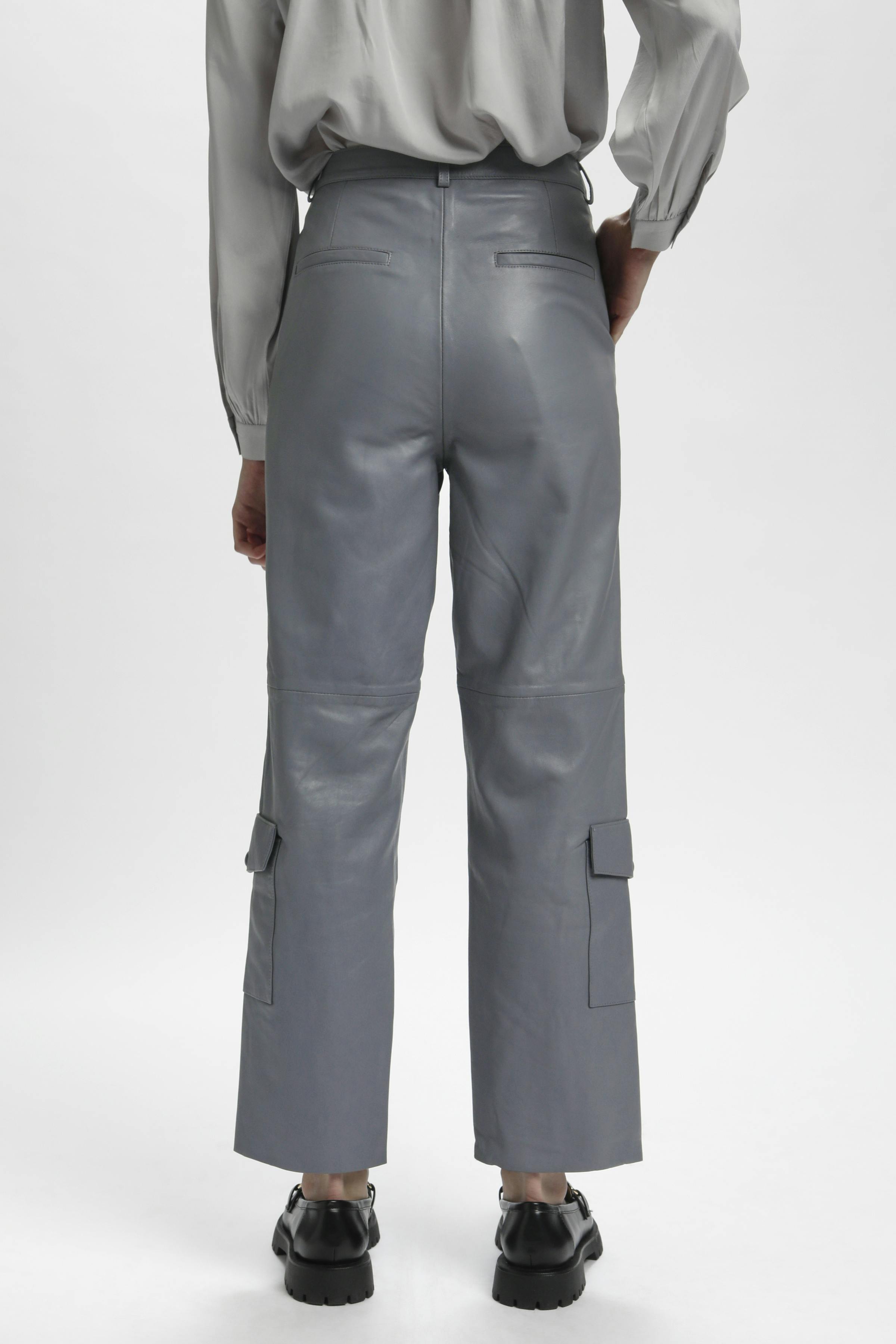 JozKB Cargo Leather pants LOOKBOOK BACK 10103675-180000