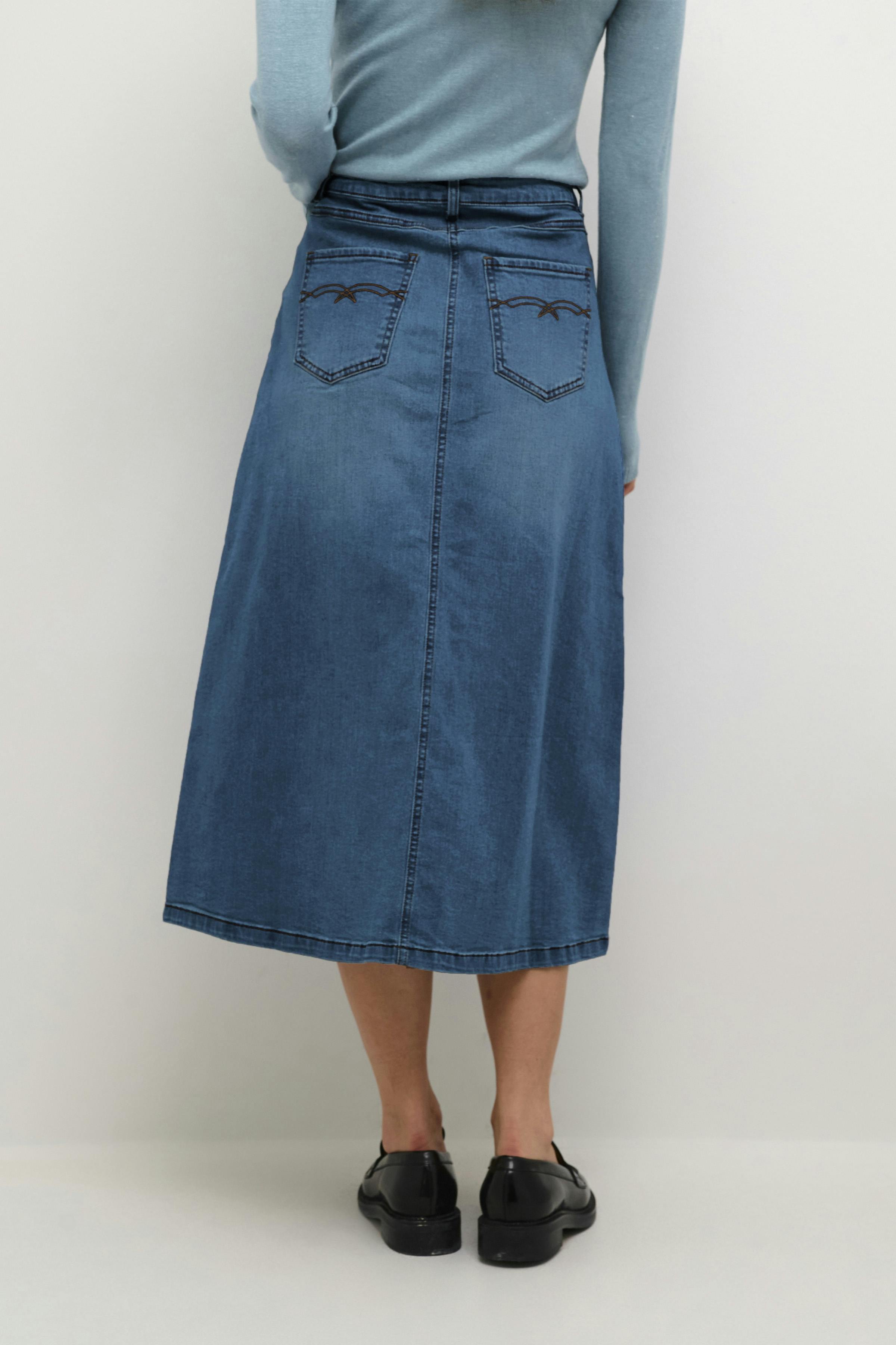 CUami Denim skirt LOOKBOOK BACK 50110270-500028