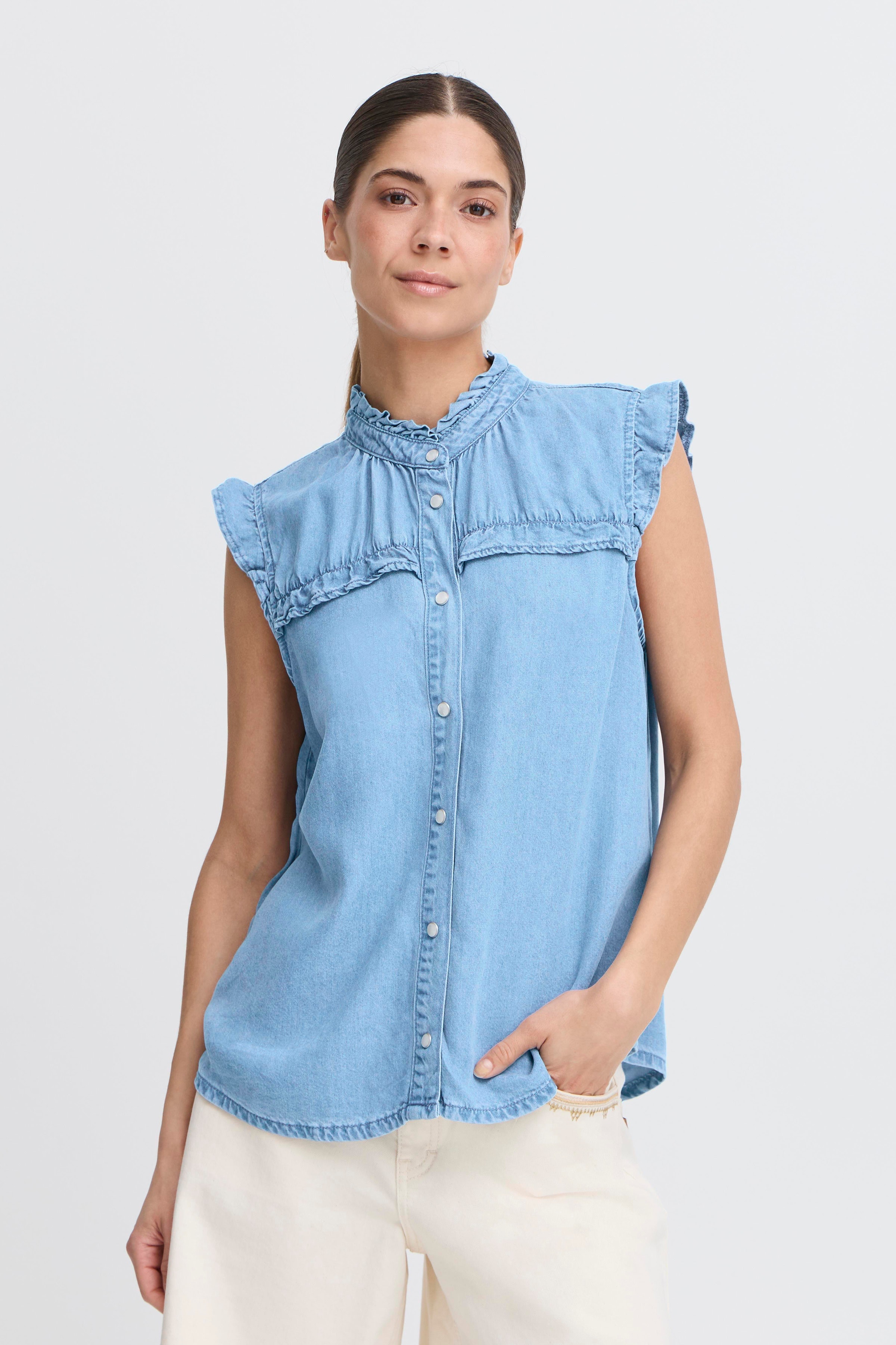 PZBEVERLY Bluse LOOKBOOK FRONT 50208974-200008