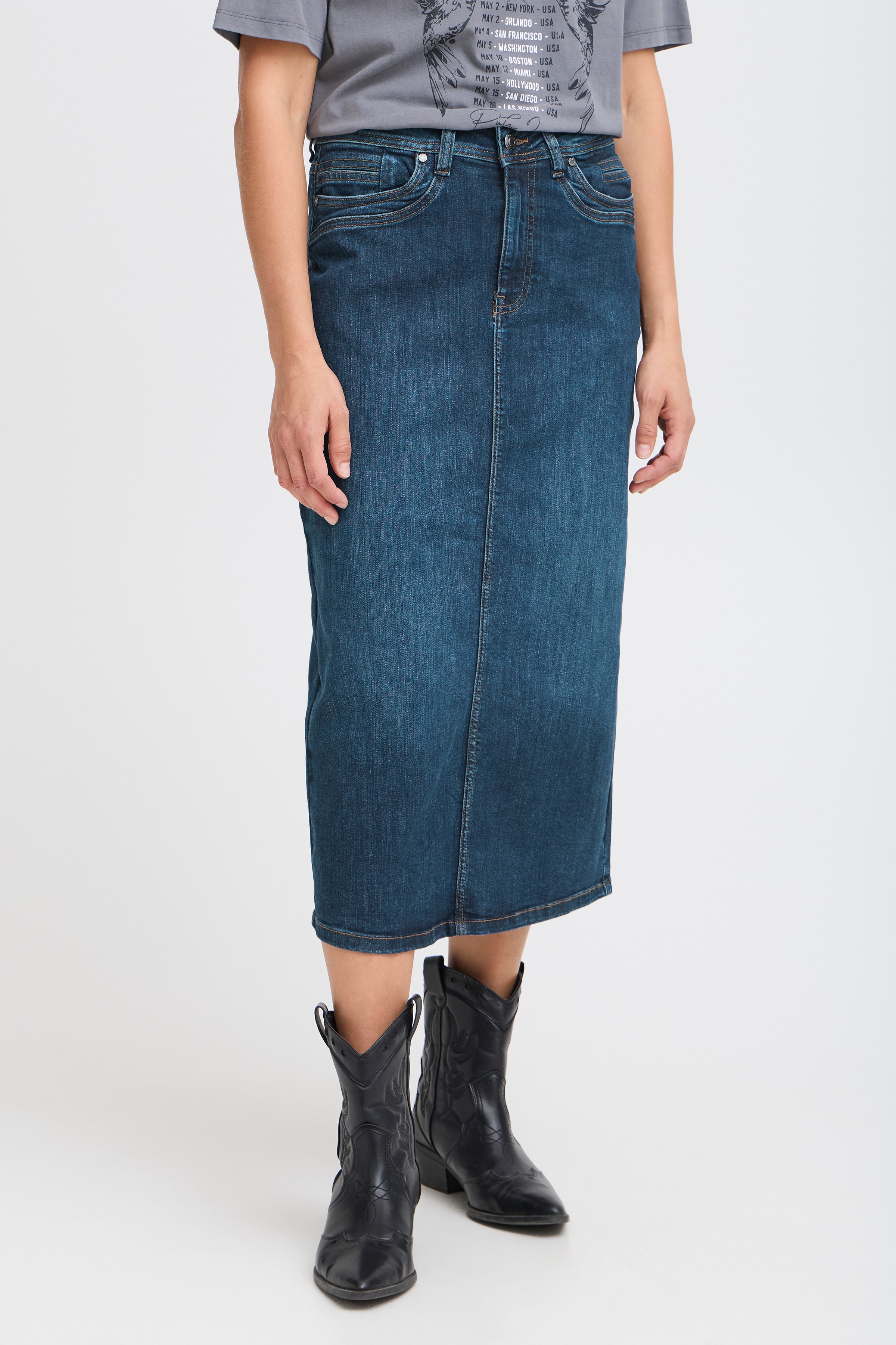 PZKATJA Skjørt LOOKBOOK FRONT 50208474-200002