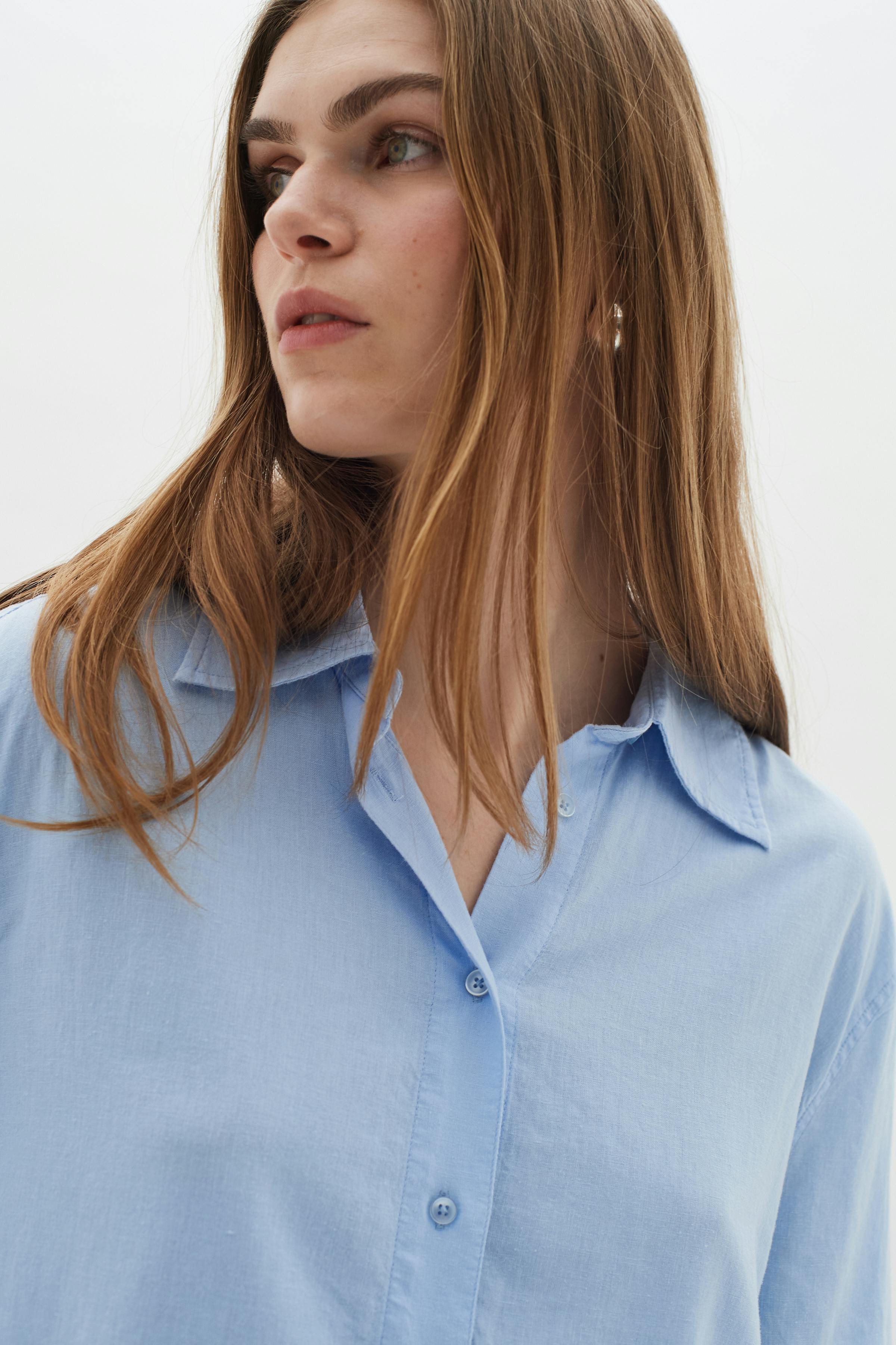 EllieIW Short sleeved Linnen Shirt LOOKBOOK DETAIL 30109309-154031