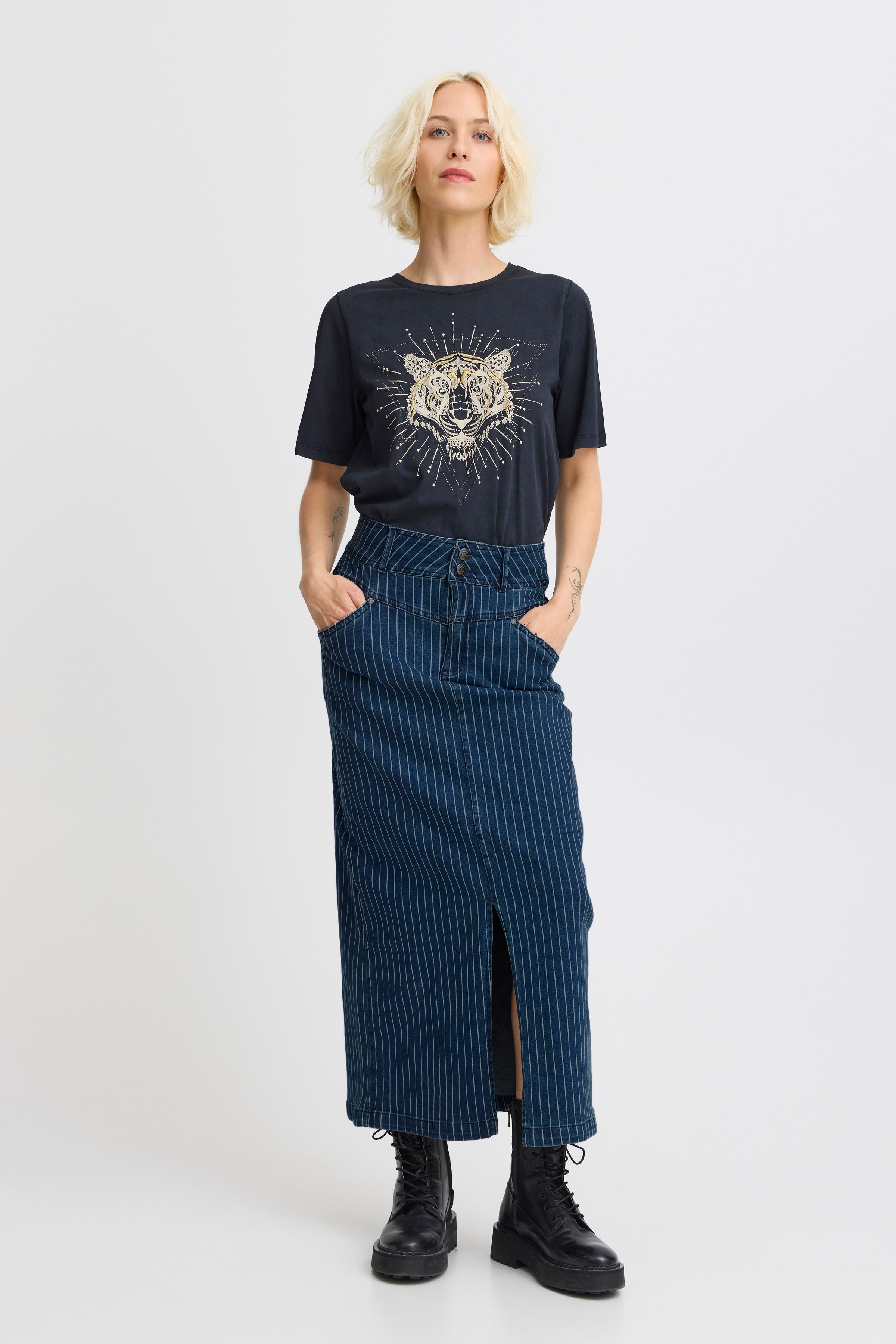PZHANNAH Skjørt LOOKBOOK FRONT 50208294-200002