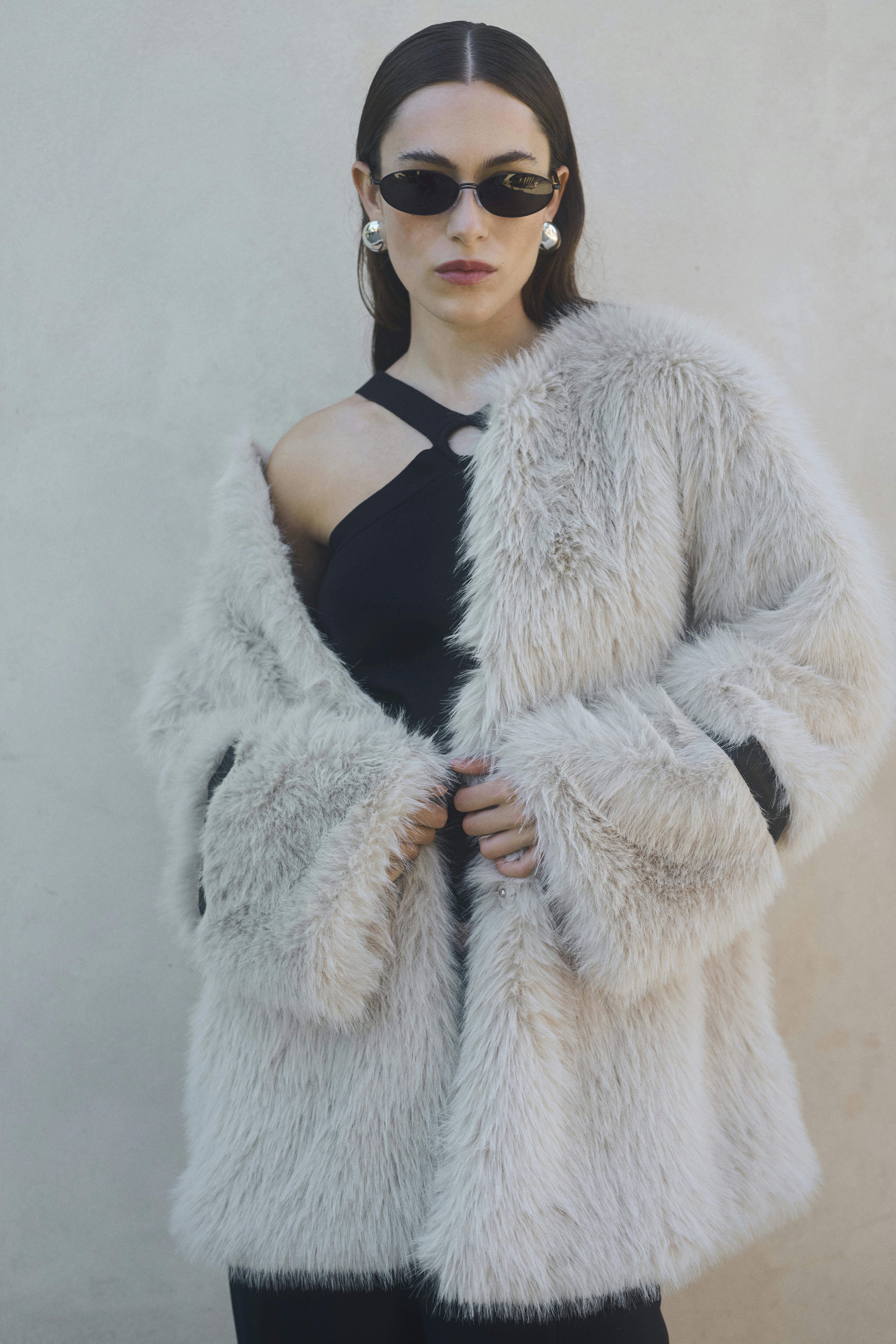 KBPearly Faux Fur jacka LOCATION NONE 10104998-154502