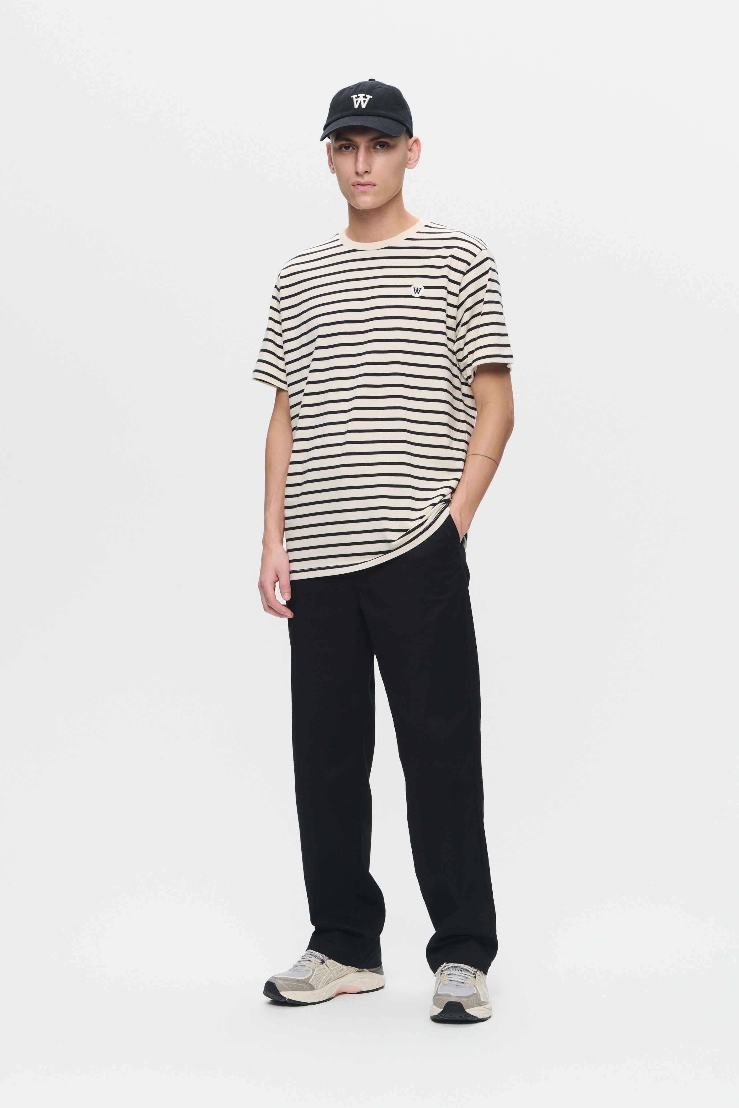 WWAce Stripe T-shirt LOOKBOOK FRONT 30251373-303700