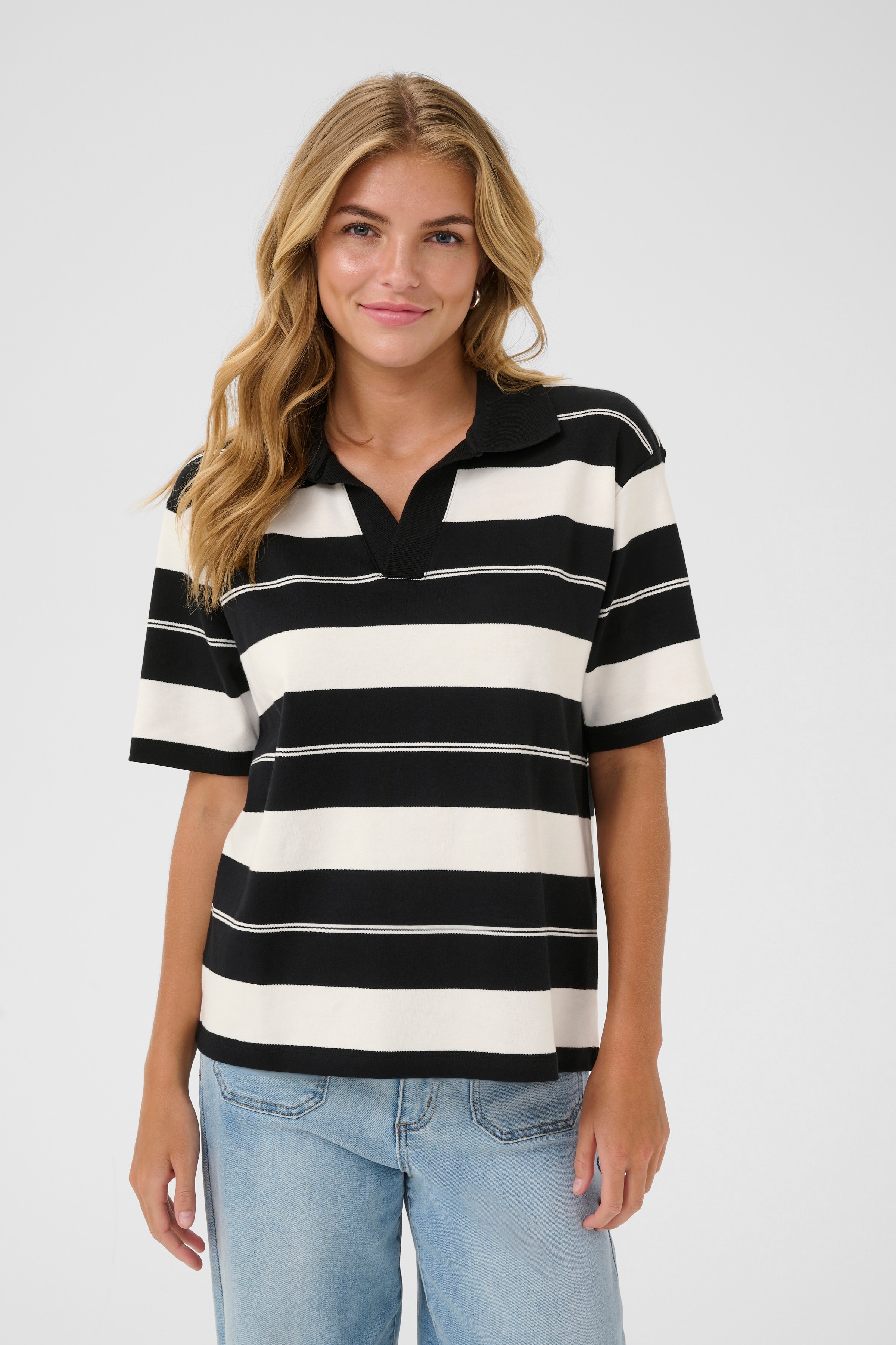 KArina Poloskjorte LOOKBOOK FRONT 10552466-108762