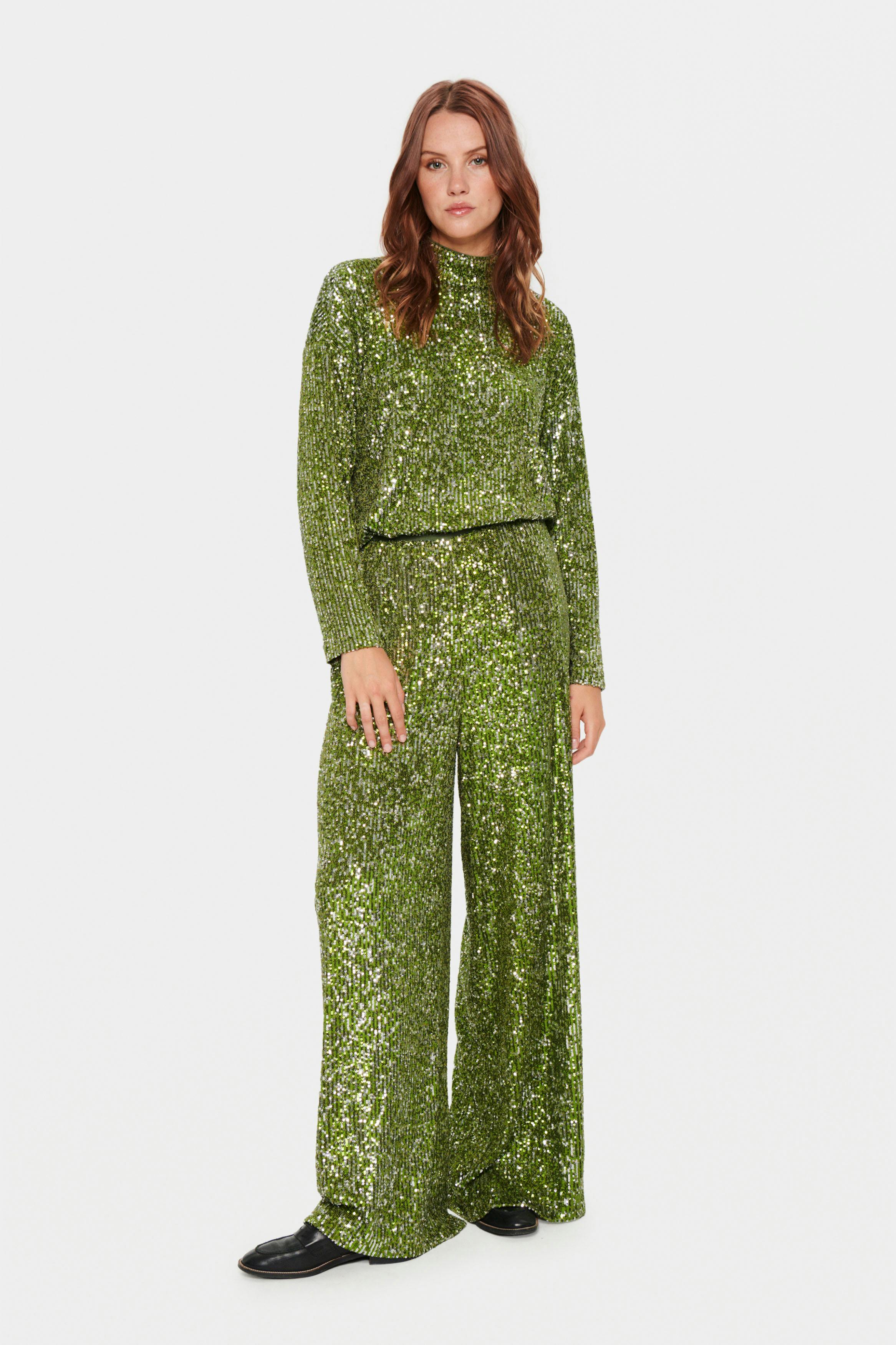 ReyanaSZ Sequin Trousers LOOKBOOK FRONT 30512270-180435