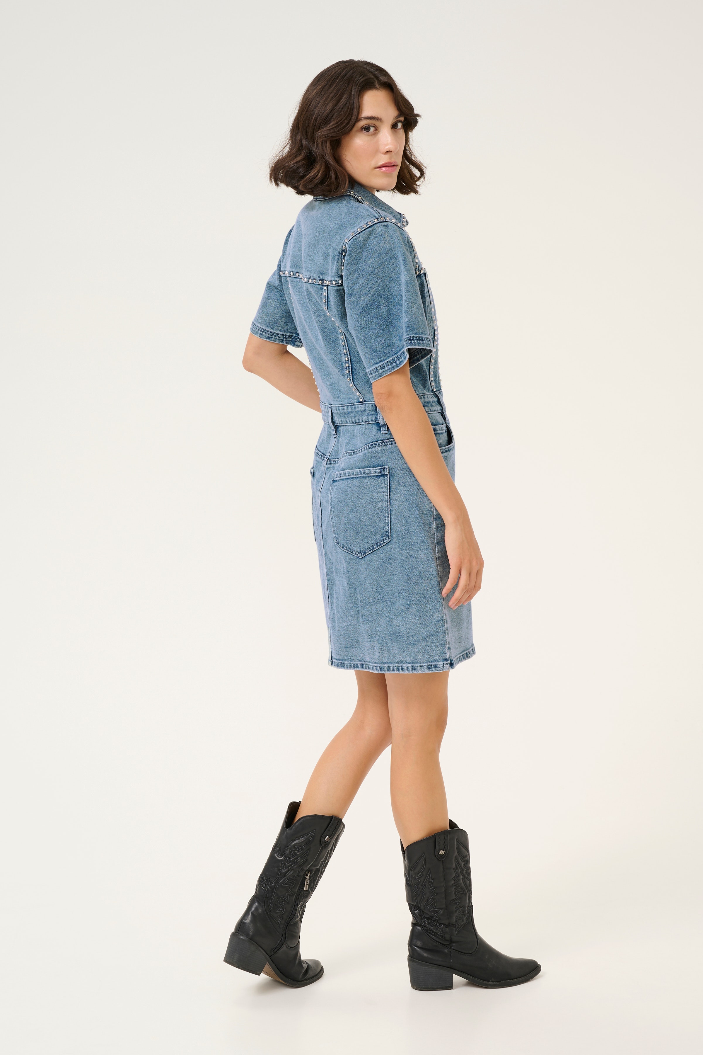 KAdoriana Denimkjole LOOKBOOK BACK 10509578-107702