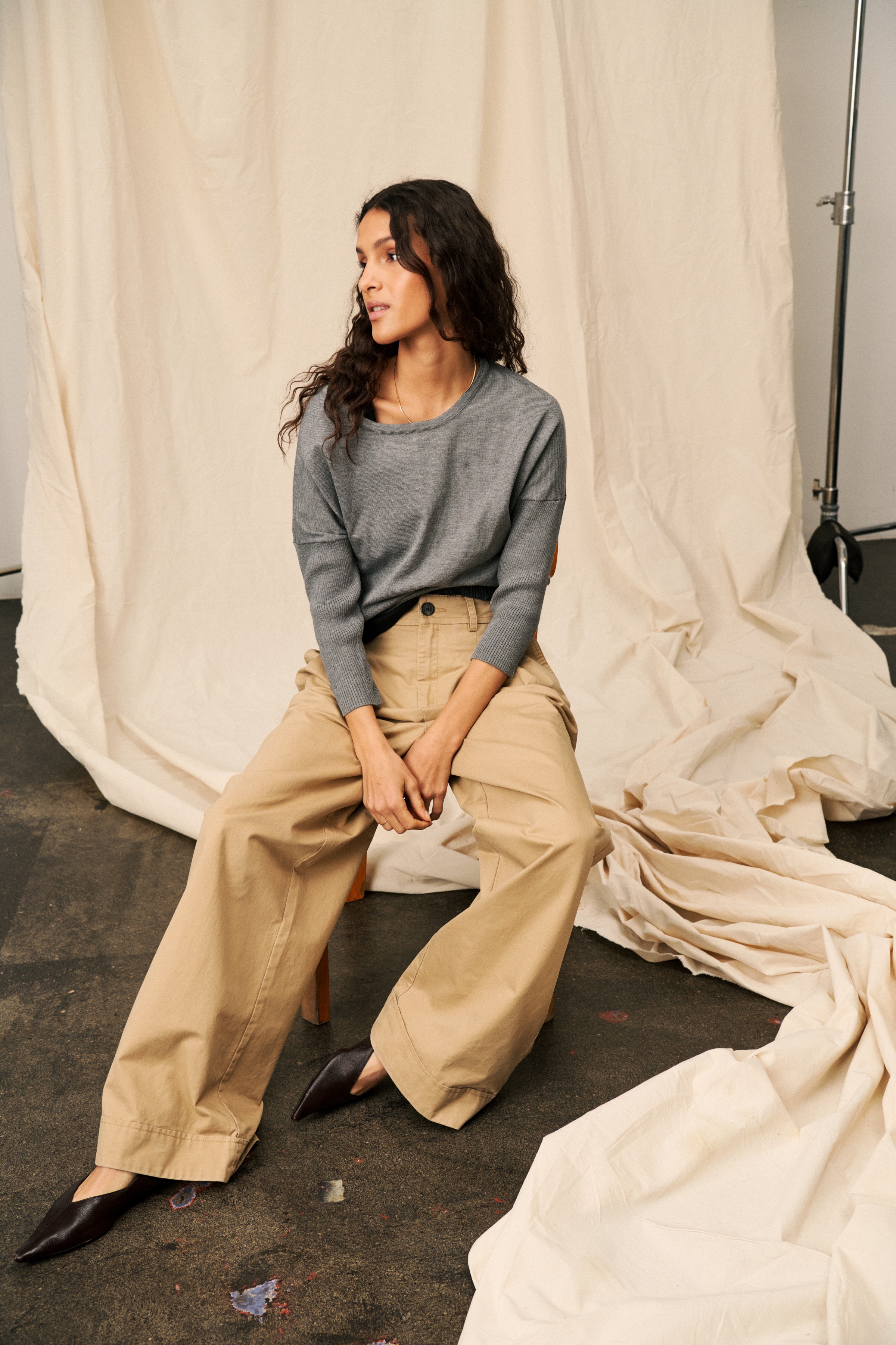 MilaSZ R-Neck Pullover LOCATION NONE 30500003-1739141