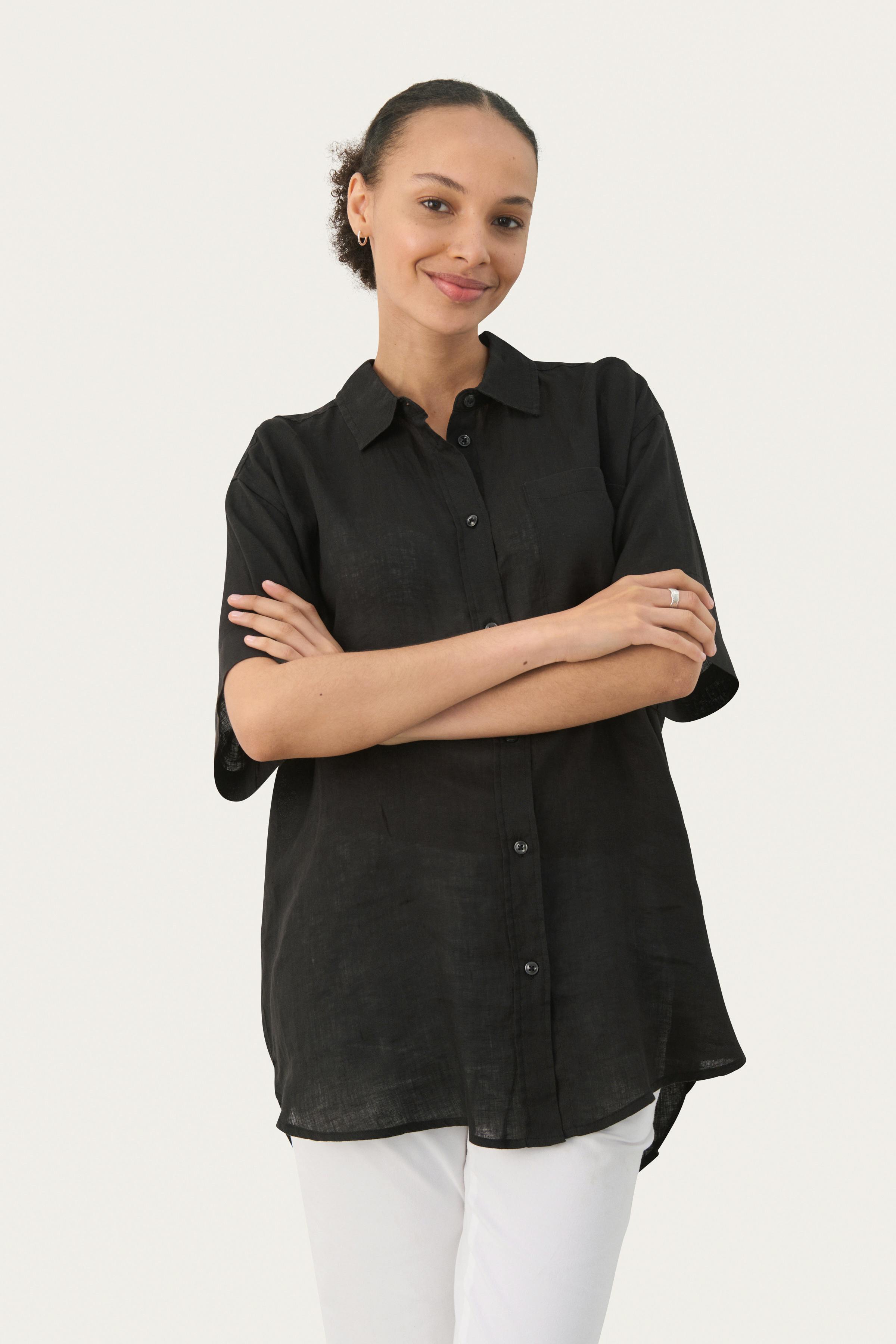 GarinePW Short-sleeved linen shirt LOOKBOOK FRONT 30308749-194008