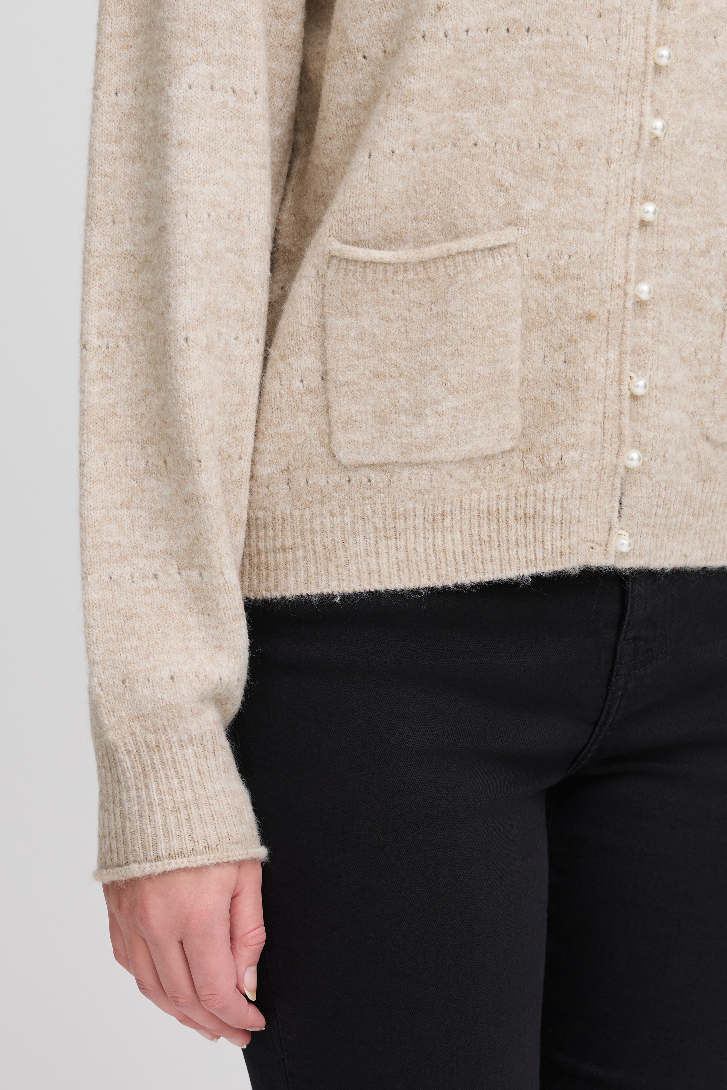 IHBANISE Strikket cardigan LOOKBOOK DETAIL 20122586-1304011