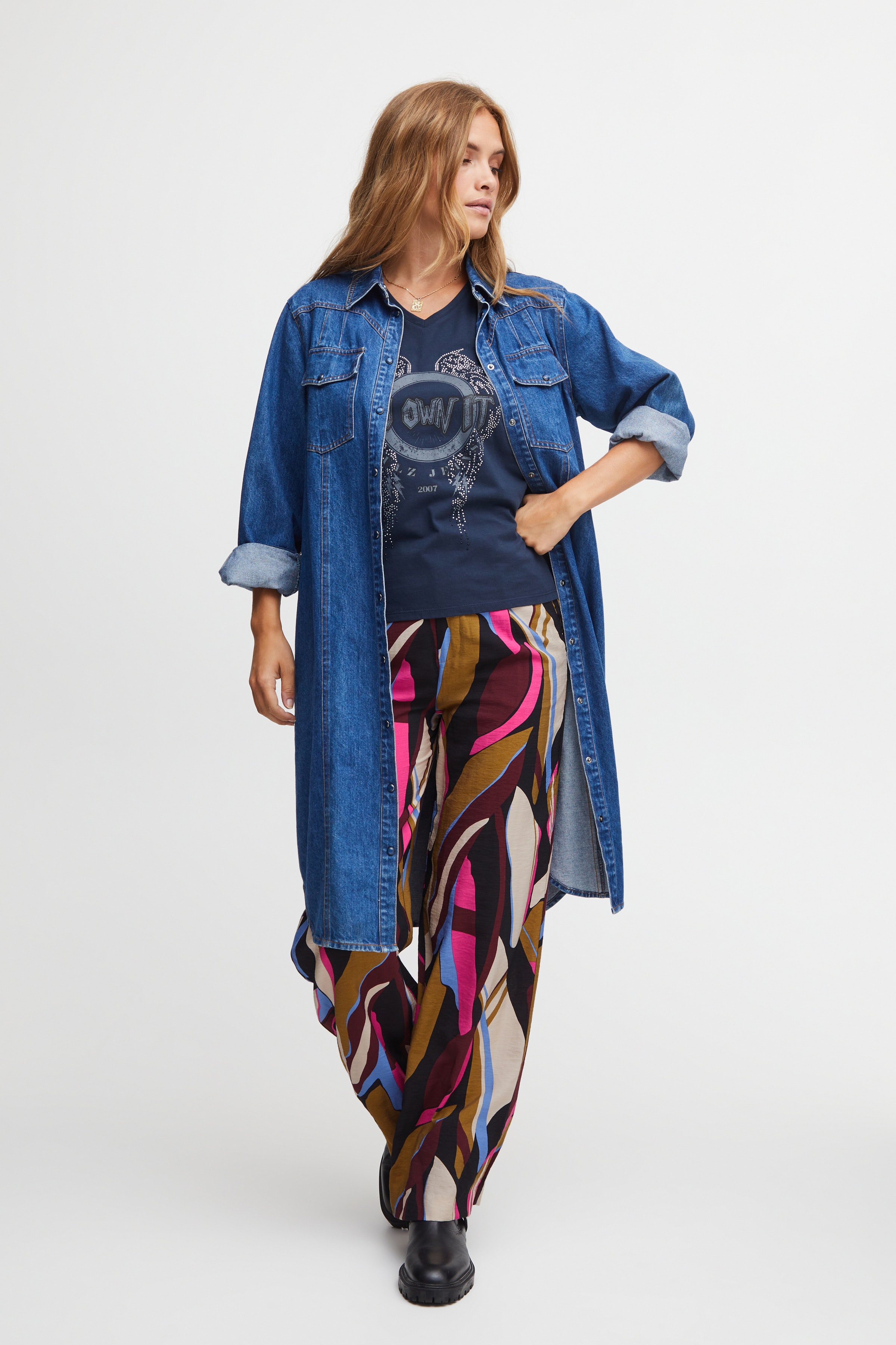 PZKAYLA Bukser LOOKBOOK FRONT 50207648-202458
