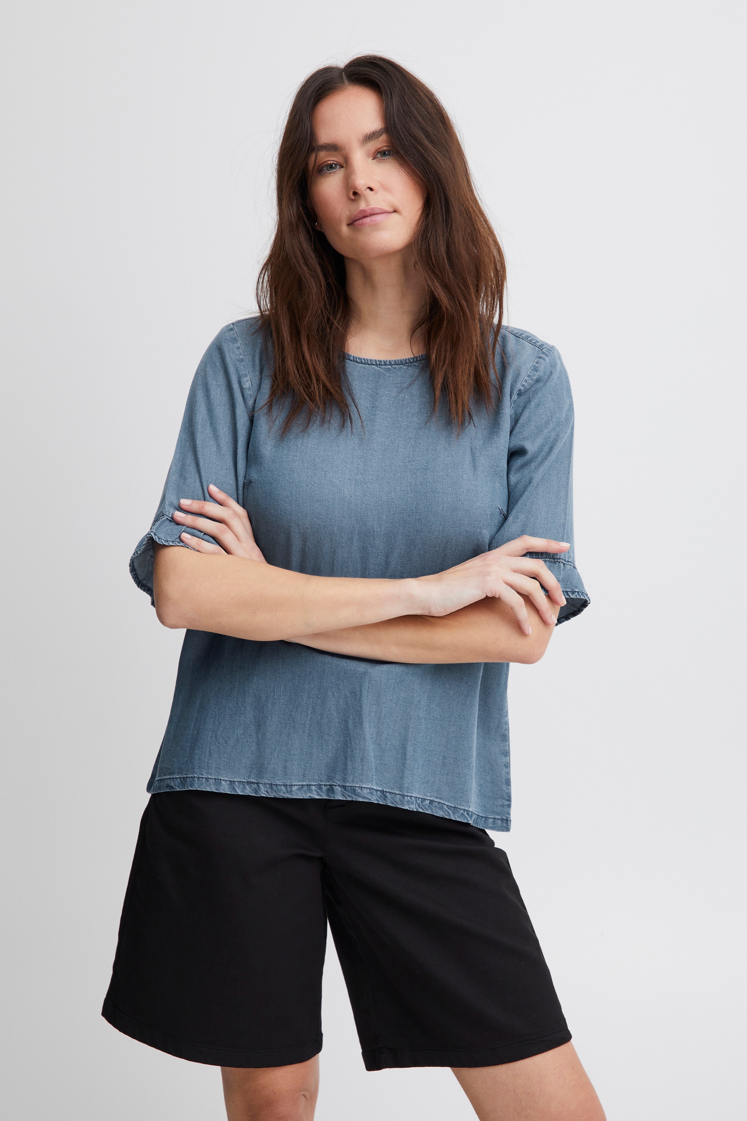 Kortärmad blus LOOKBOOK FRONT 50207364-200008