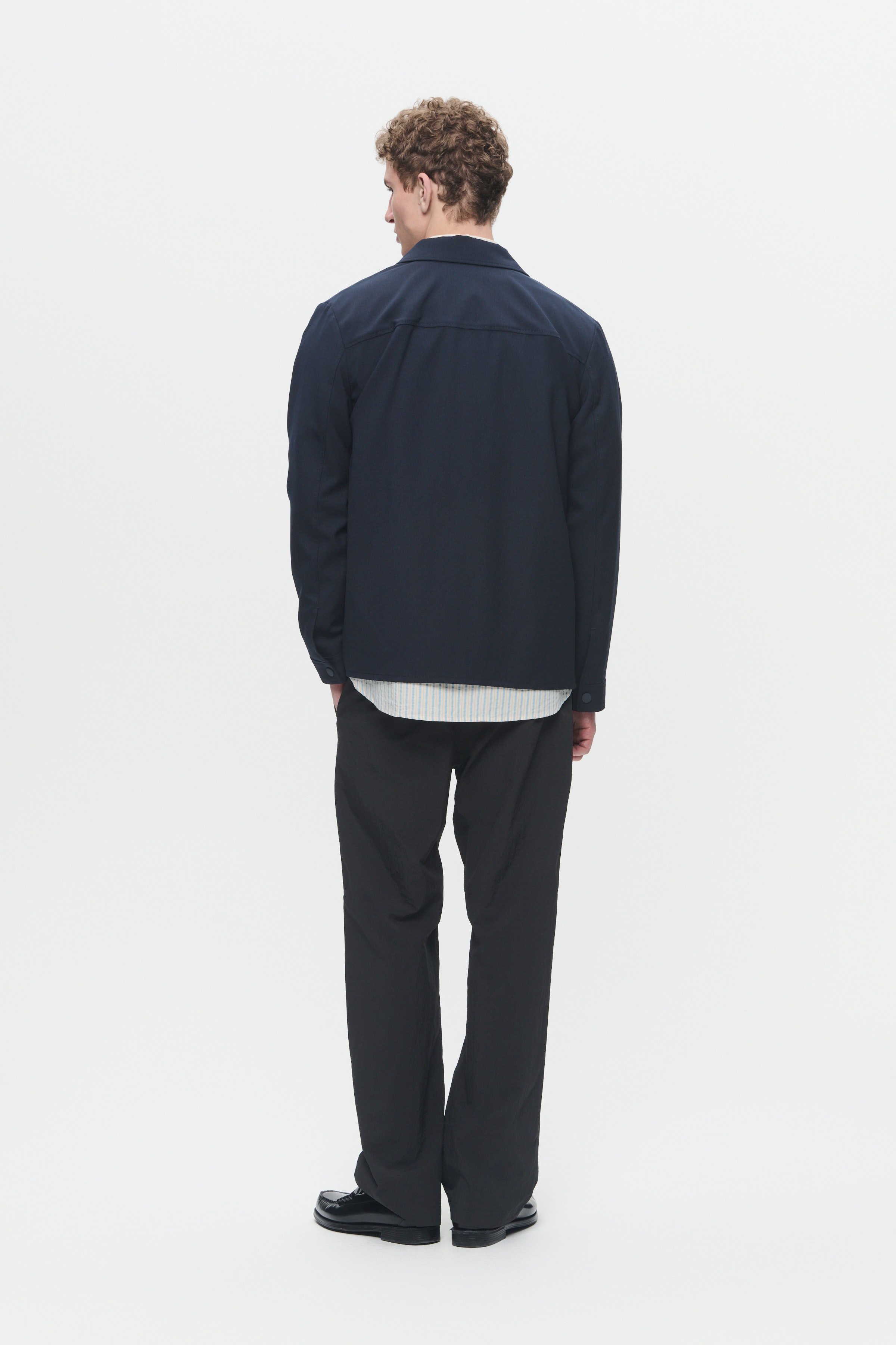 WWfabian Uld Skjorte LOOKBOOK BACK 30250005-194011