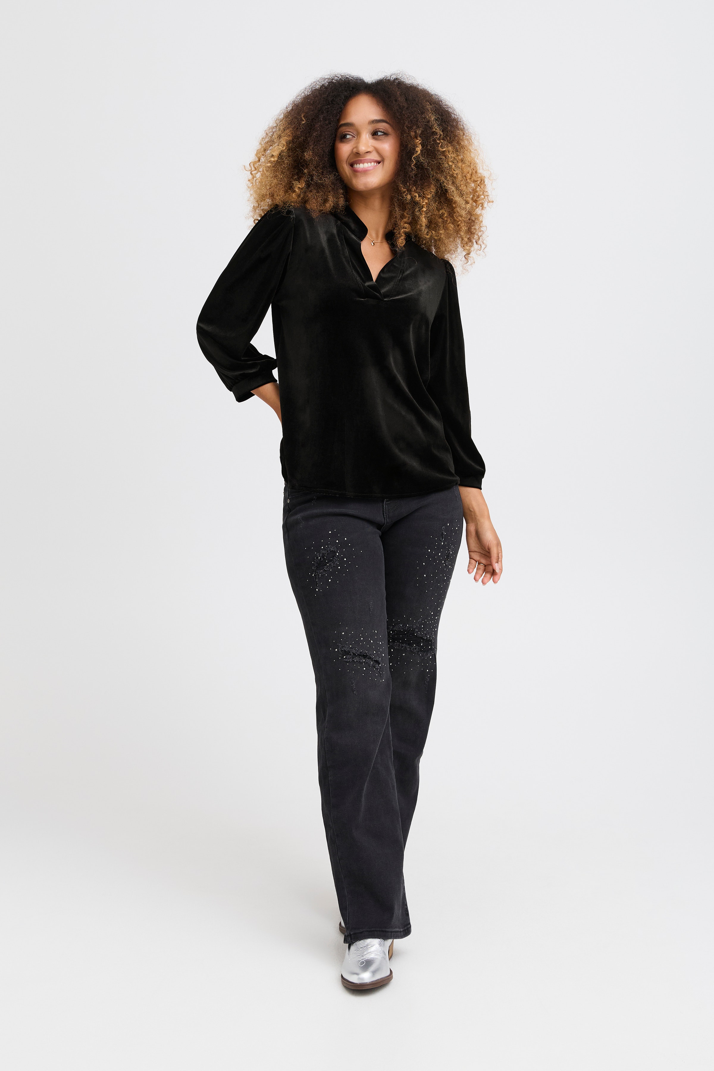 SBVELVETTA Bluse LOOKBOOK FRONT 22100855-190303