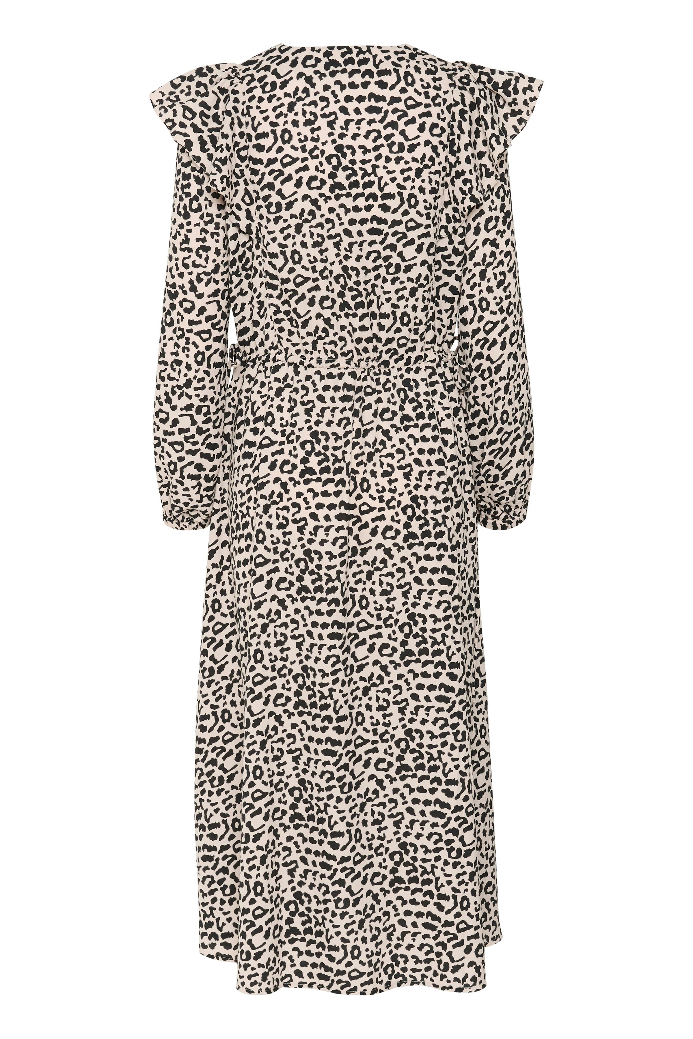 NinahIW V-neck Leopard Dress PACK BACK 30110398-300824