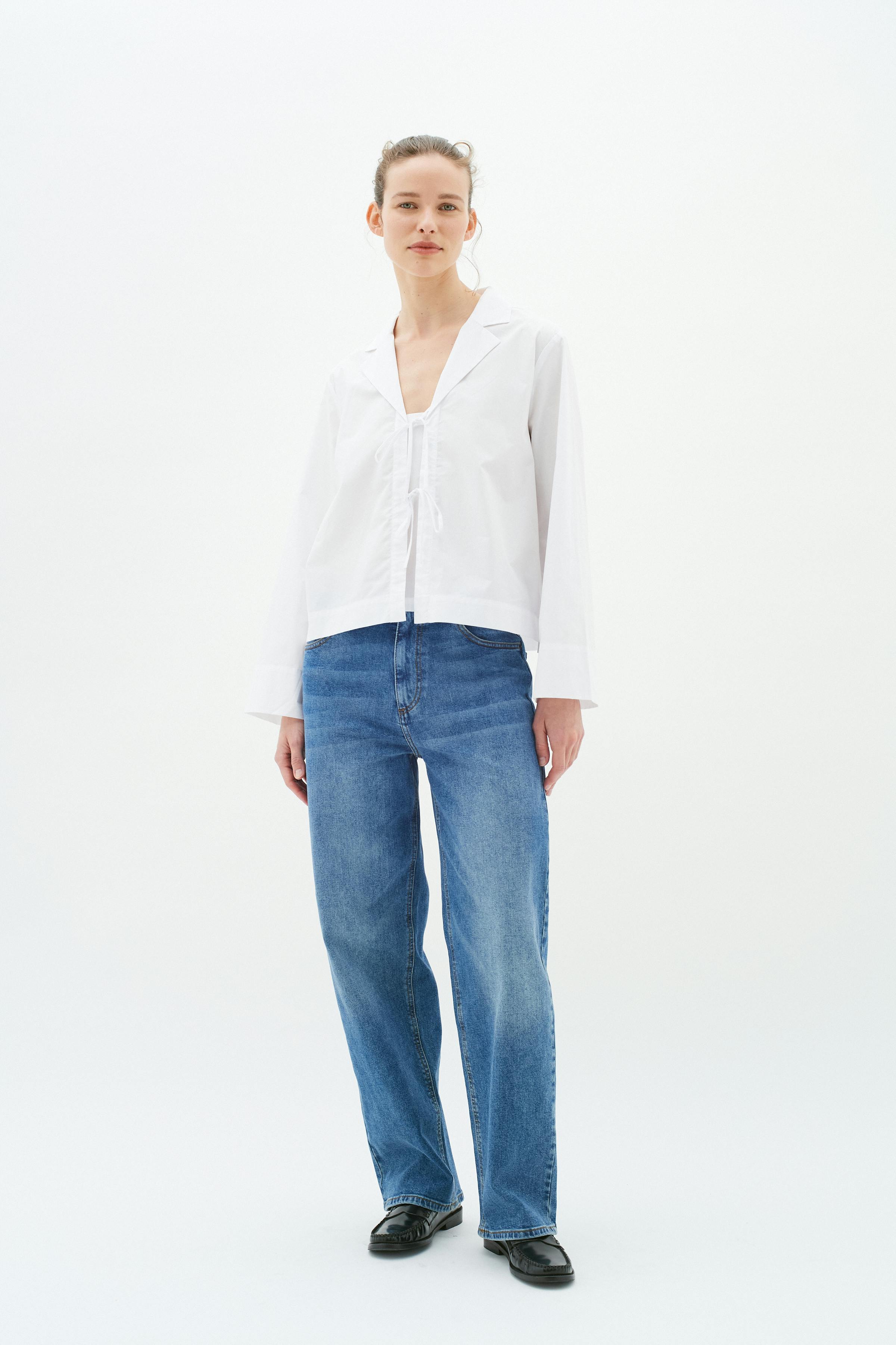 HelveIW Cropped Shirt LOOKBOOK FRONT 30109108-300001