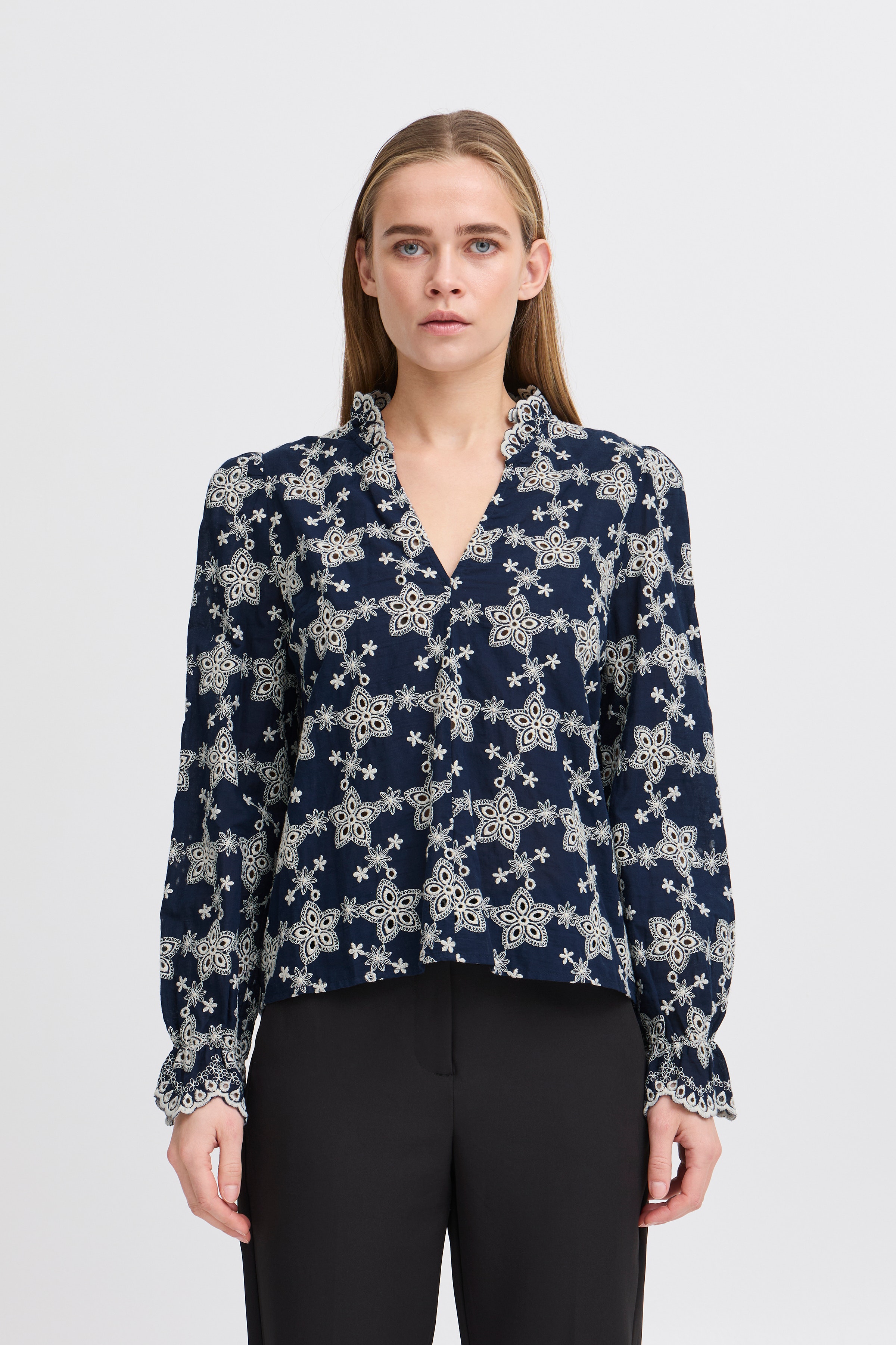 IHFLUNA Langermet bluse LOOKBOOK FRONT 20122501-193933