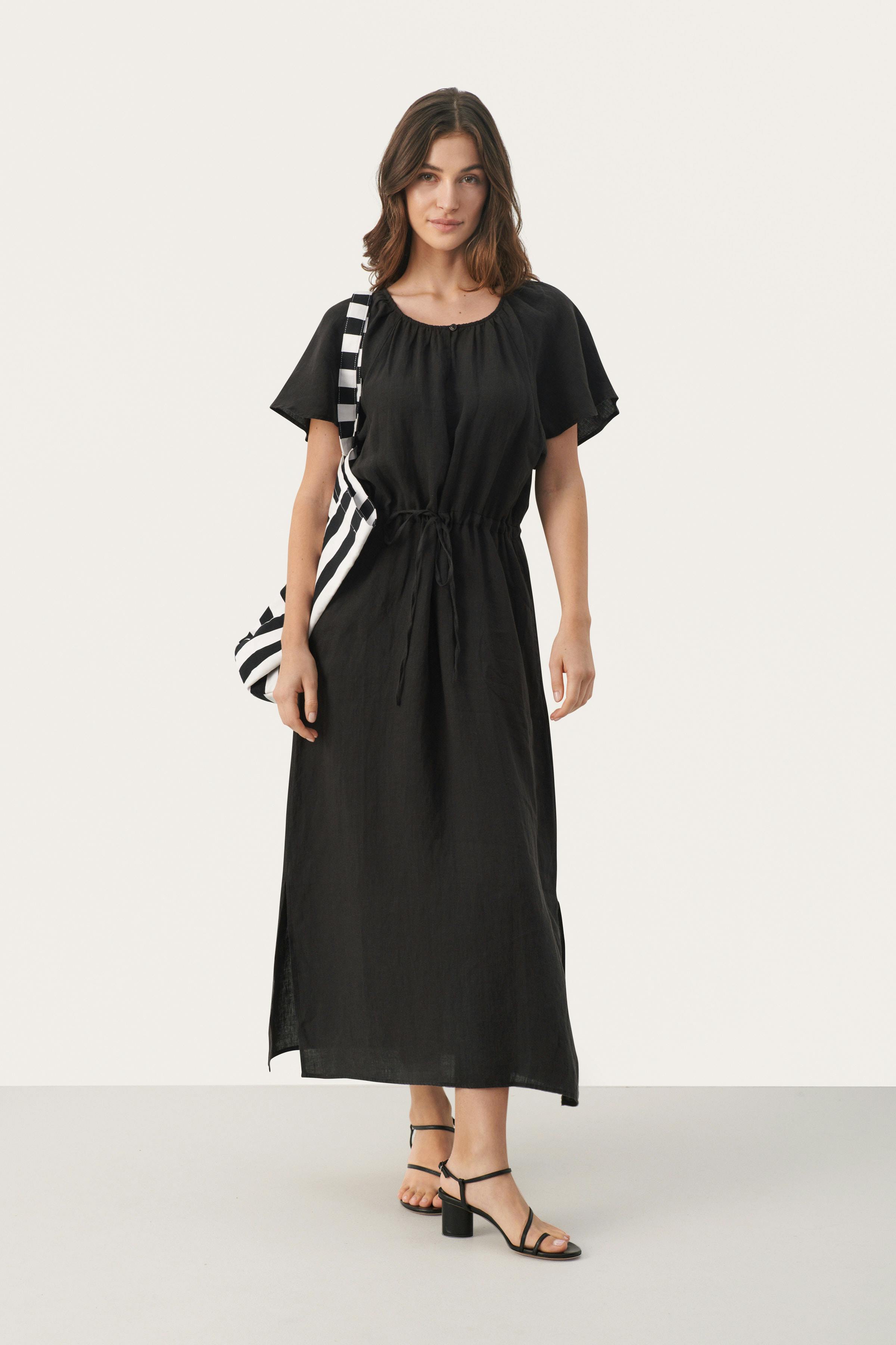 GeolinePW Long linen dress LOOKBOOK FRONT 30308590-194008