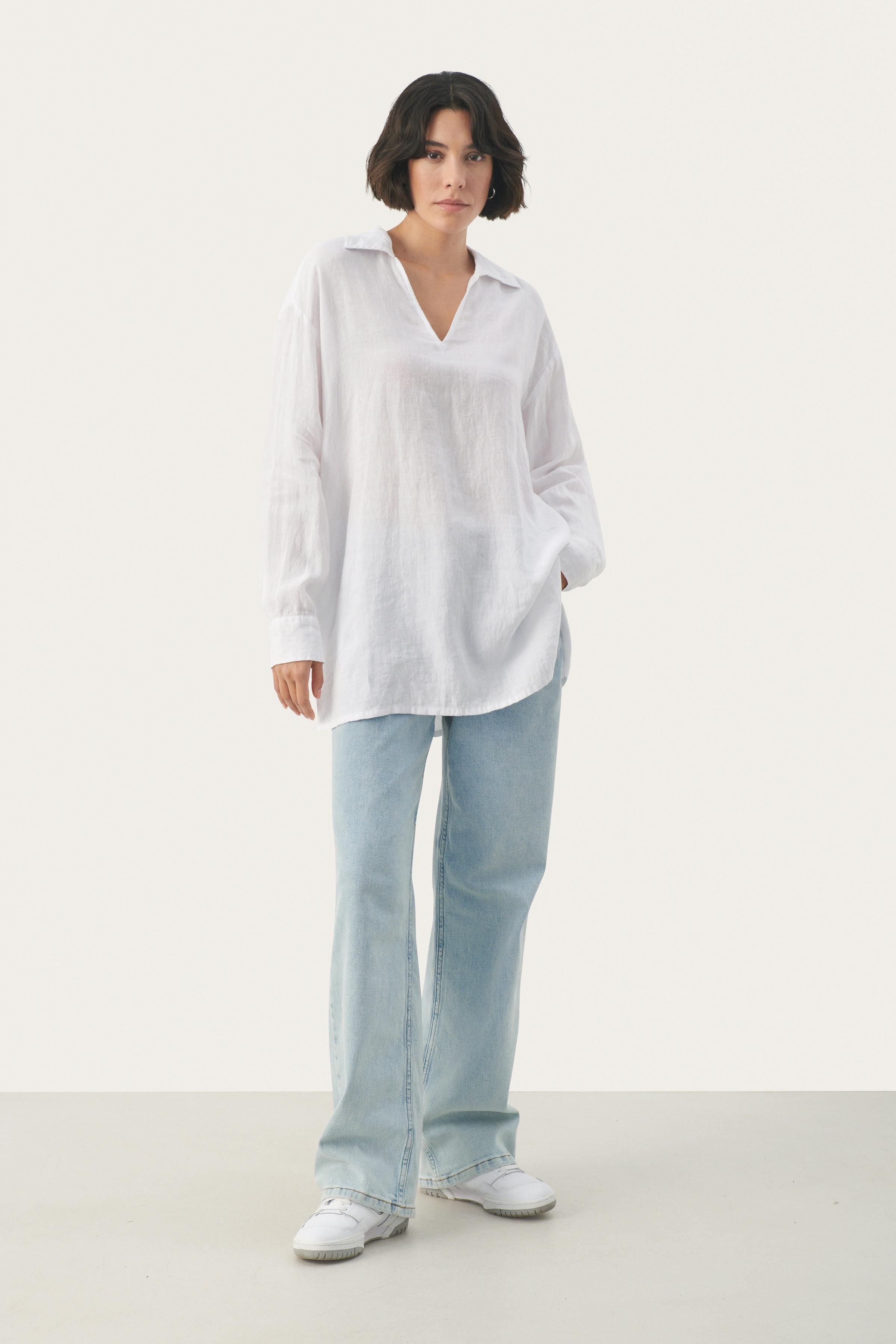 ElvisaPW Linen shirt LOOKBOOK FRONT 30308402-110601