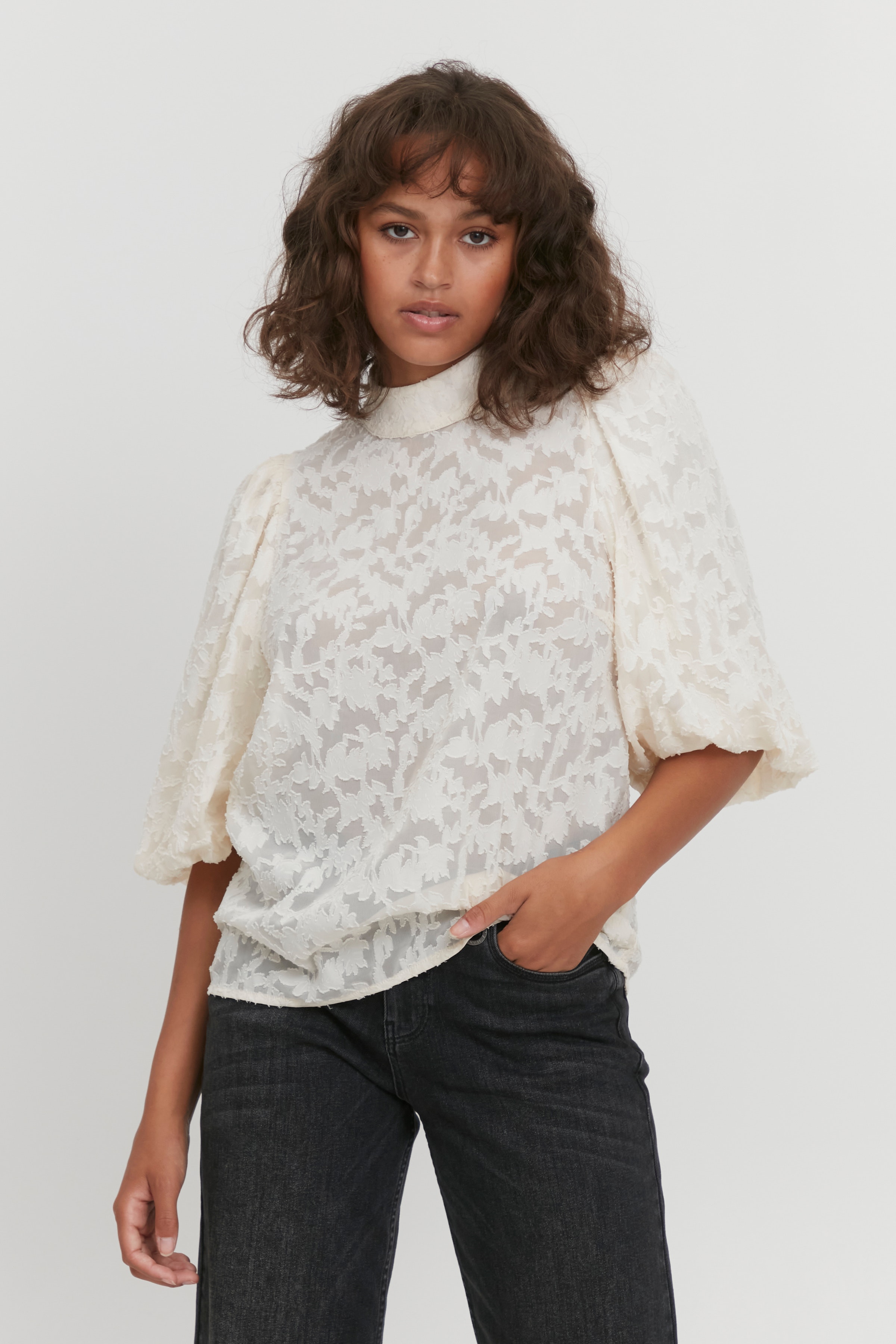 Kortärmad blus LOOKBOOK FRONT 50206618-110110
