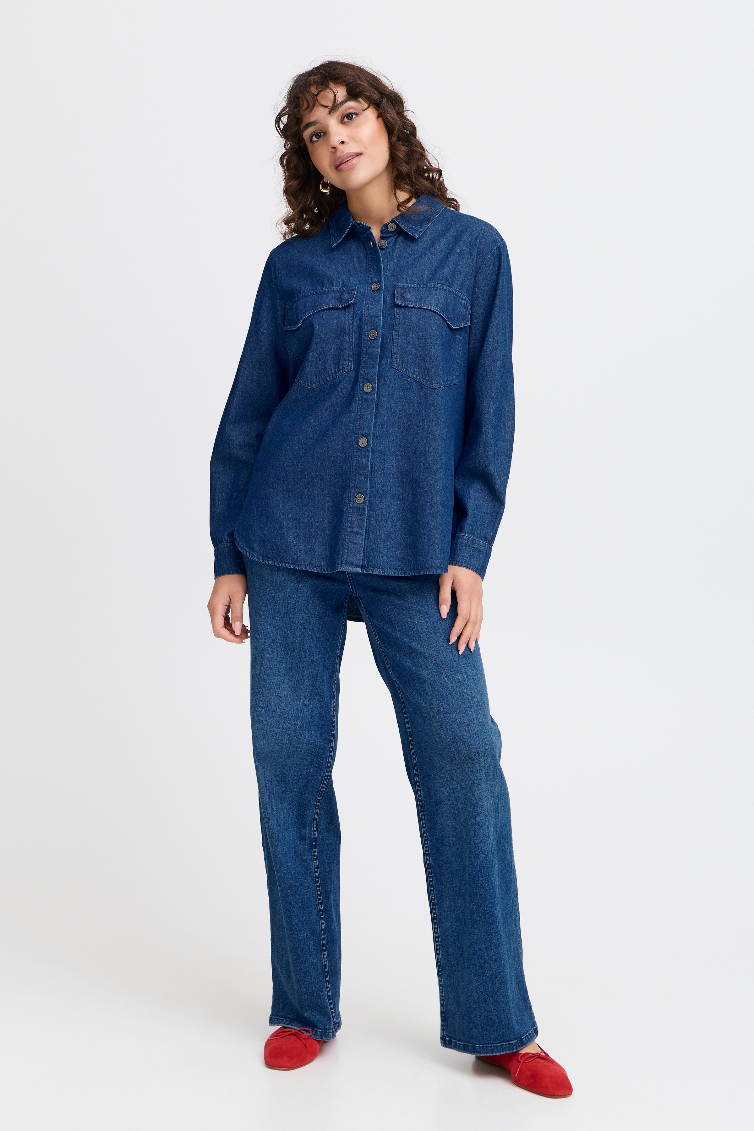 FRCELESTE Denim shirt LOOKBOOK FRONT 20615315-200389