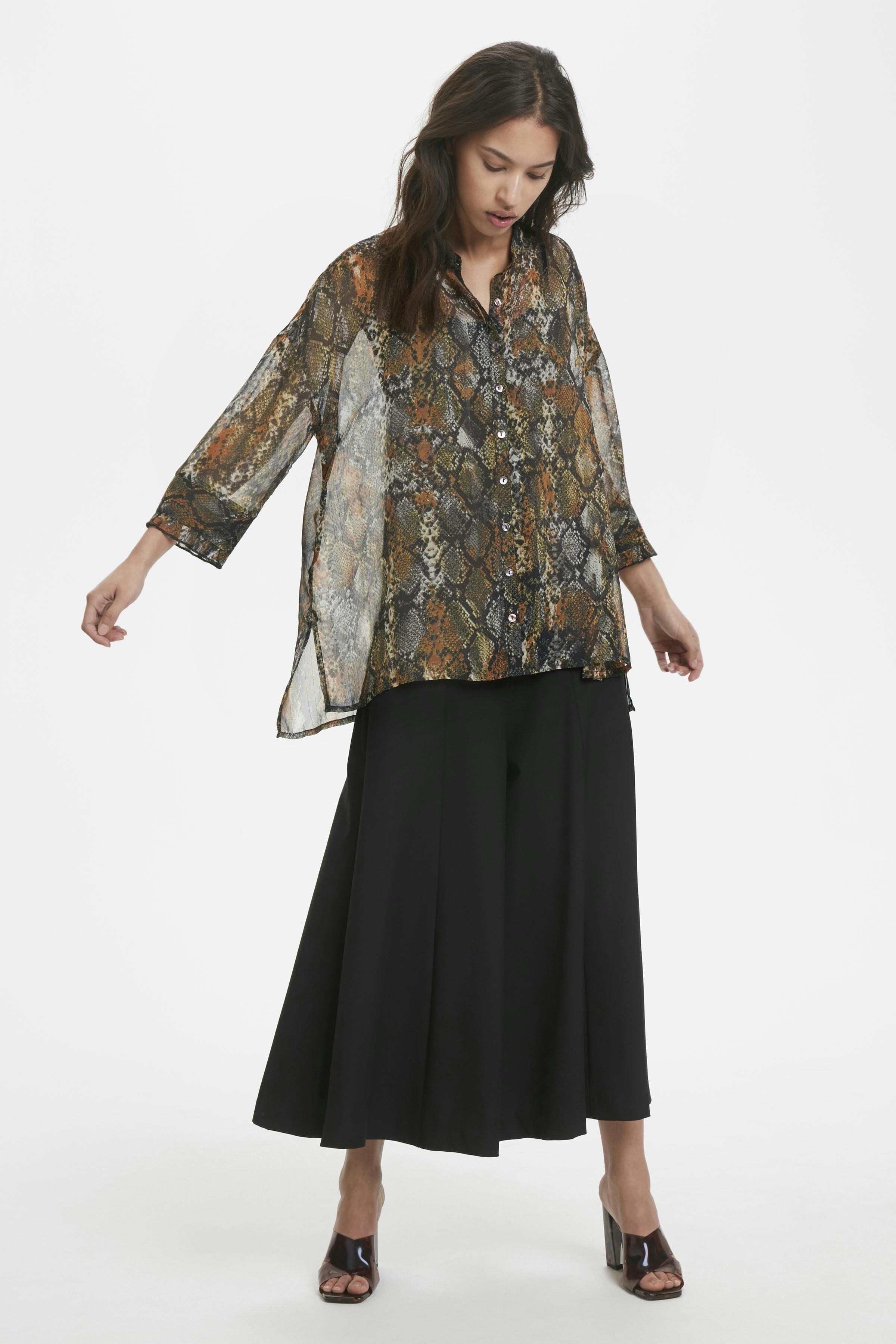 Overhemd met lang mouwen LOOKBOOK FRONT 10102502-40638