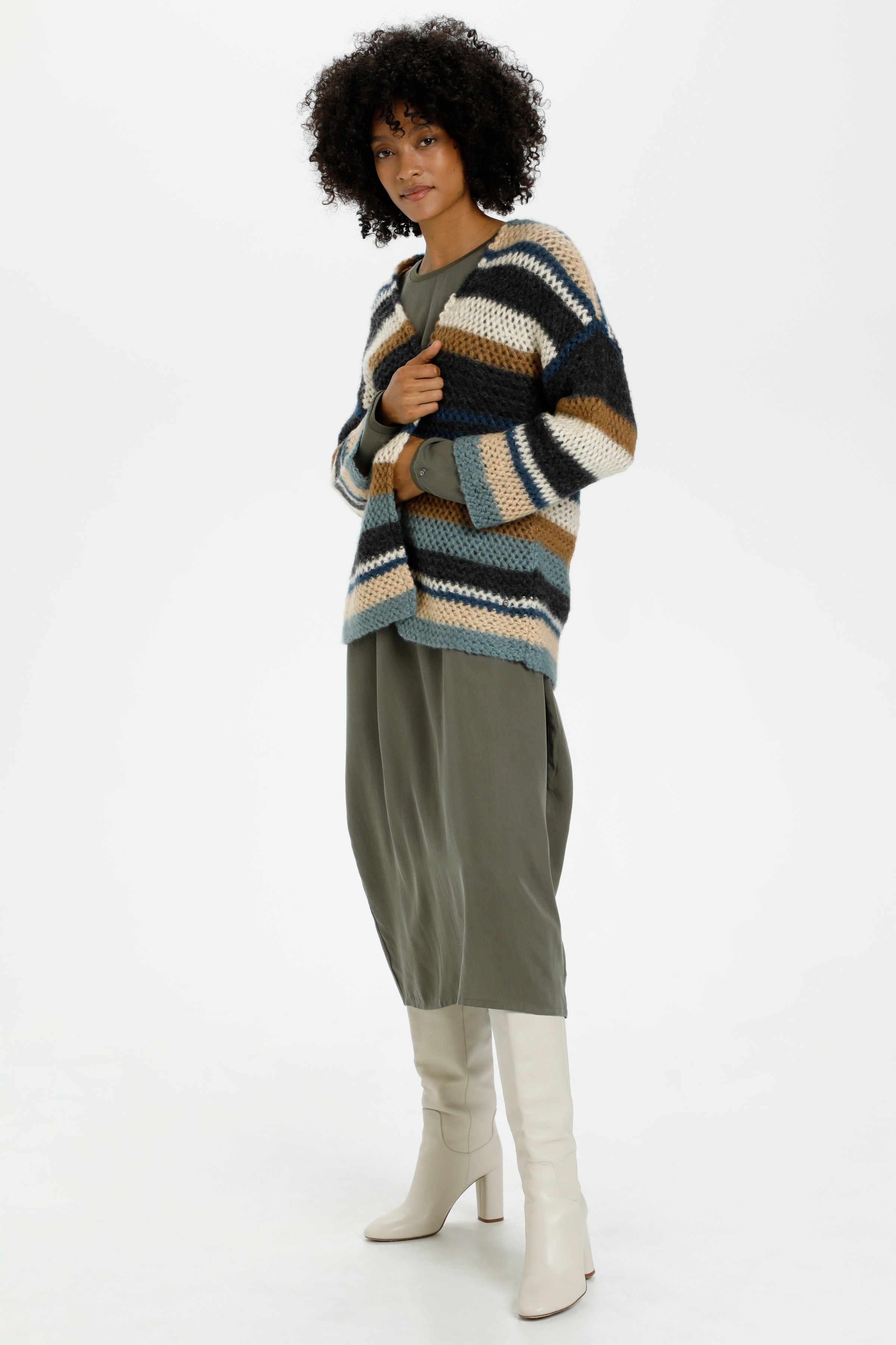 Stickad cardigan LOOKBOOK FRONT 10608636-101774