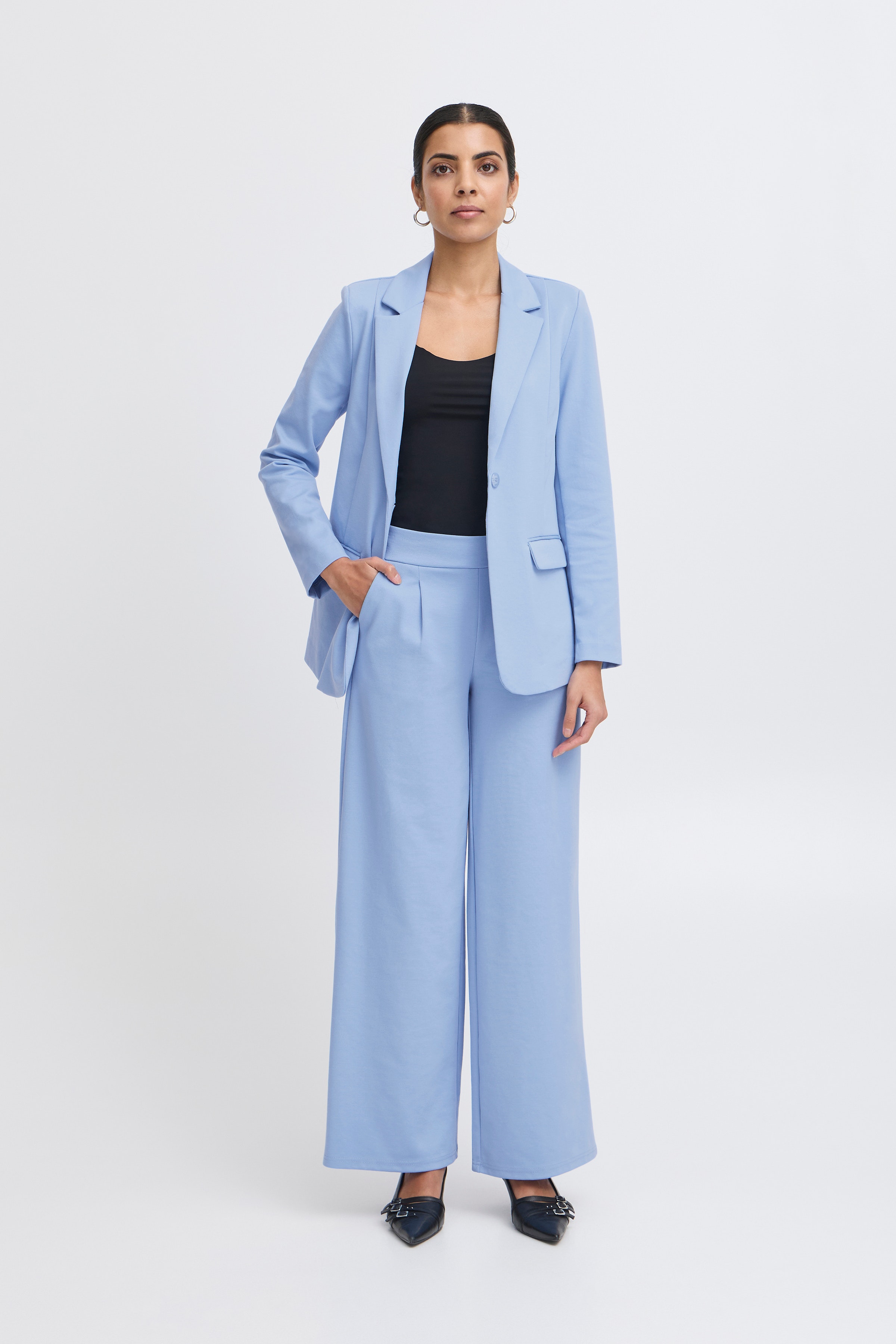 IHKATE LONG WIDE  Bukser LOOKBOOK FRONT 20118337-164020