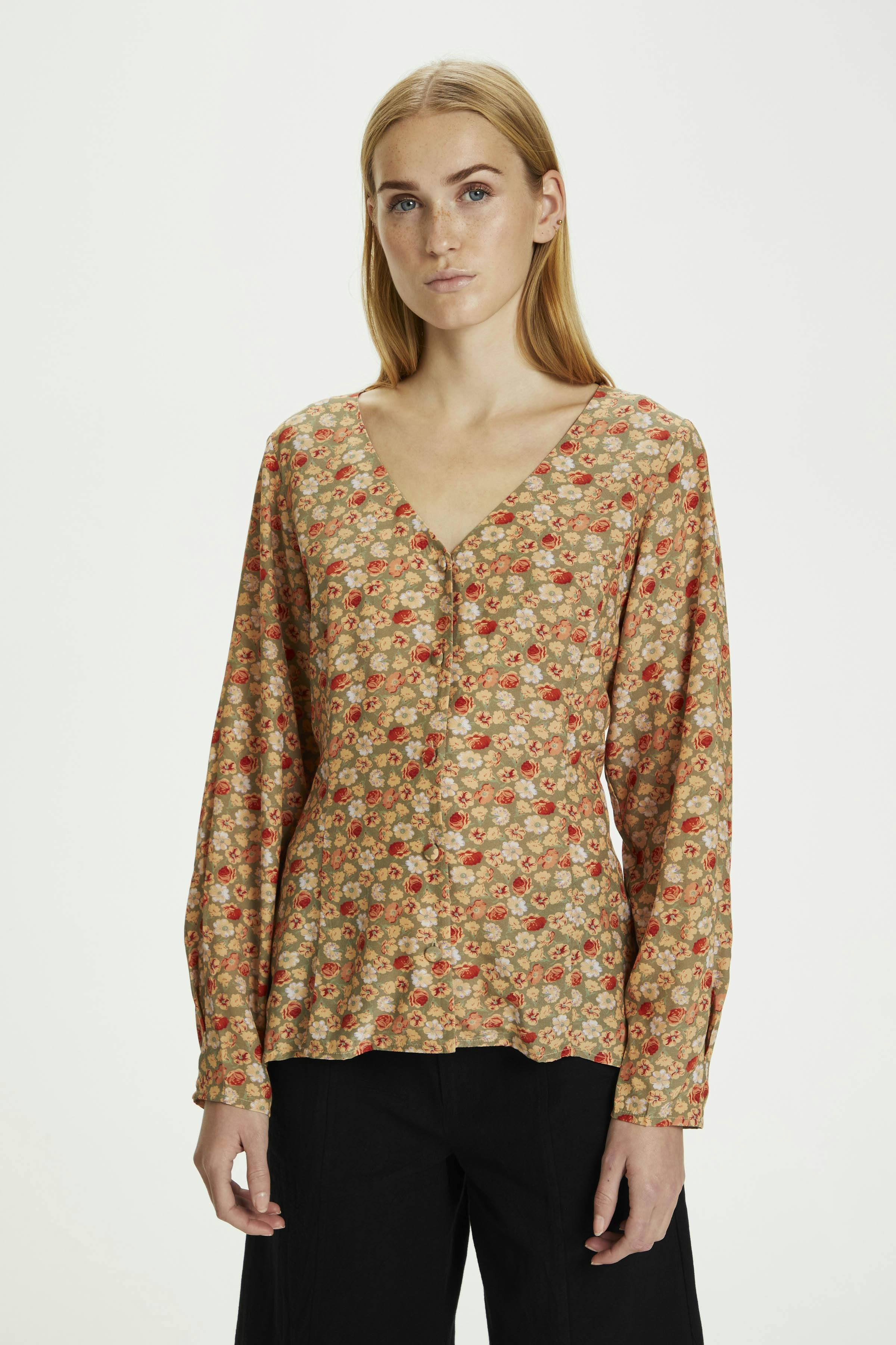 HuiKB Blouse met lange mouwen LOOKBOOK FRONT 10103520-101454