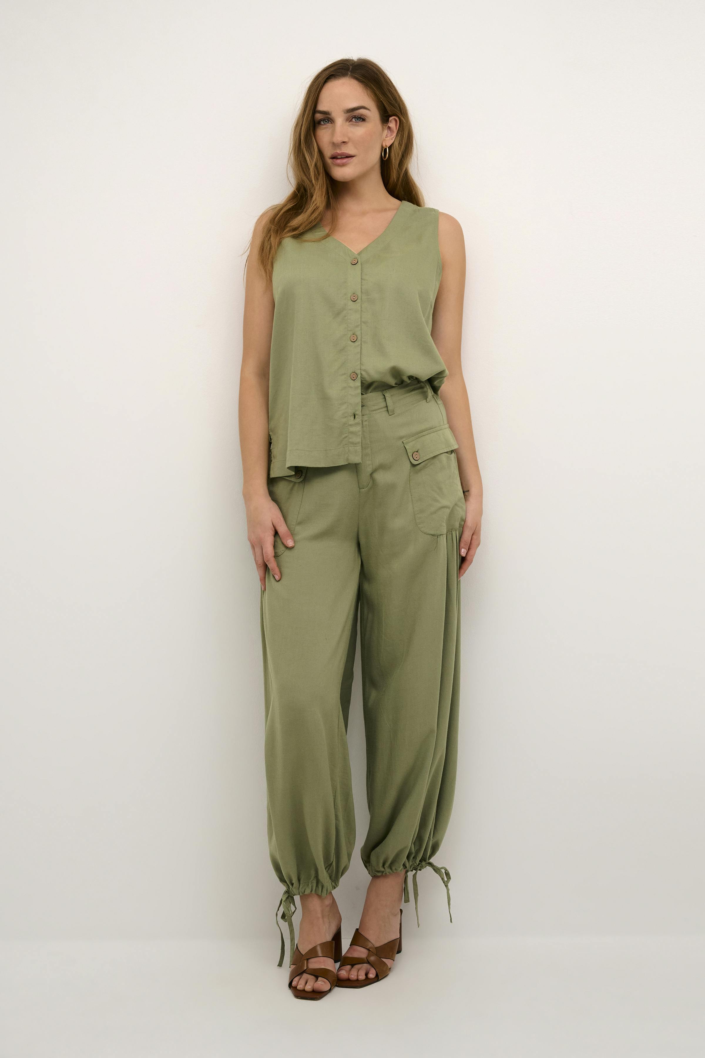 CRVenta Pantalon en lin LOOKBOOK FRONT 10612582-170115