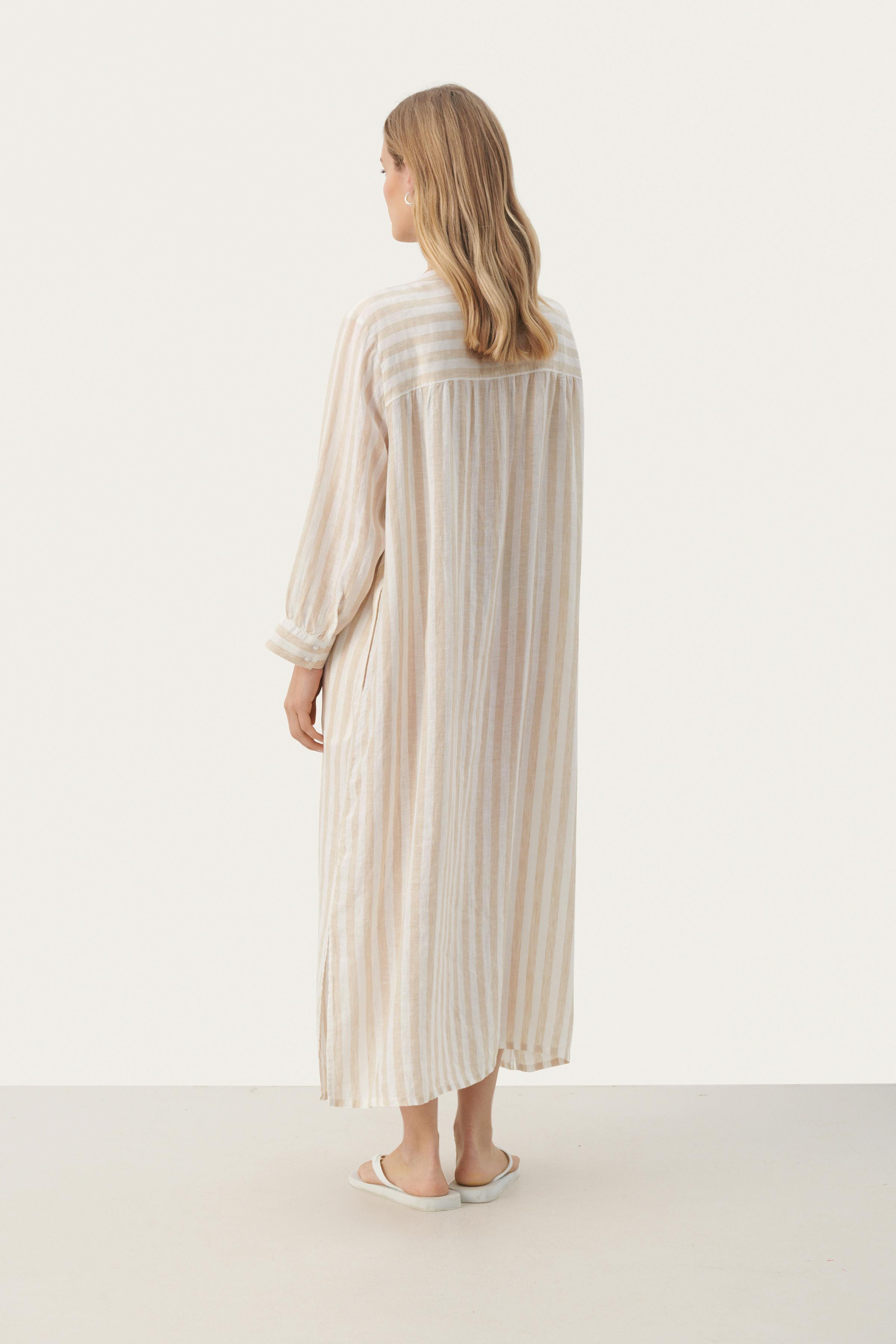 AliaPW Long linen dress LOOKBOOK BACK 30307657-302910