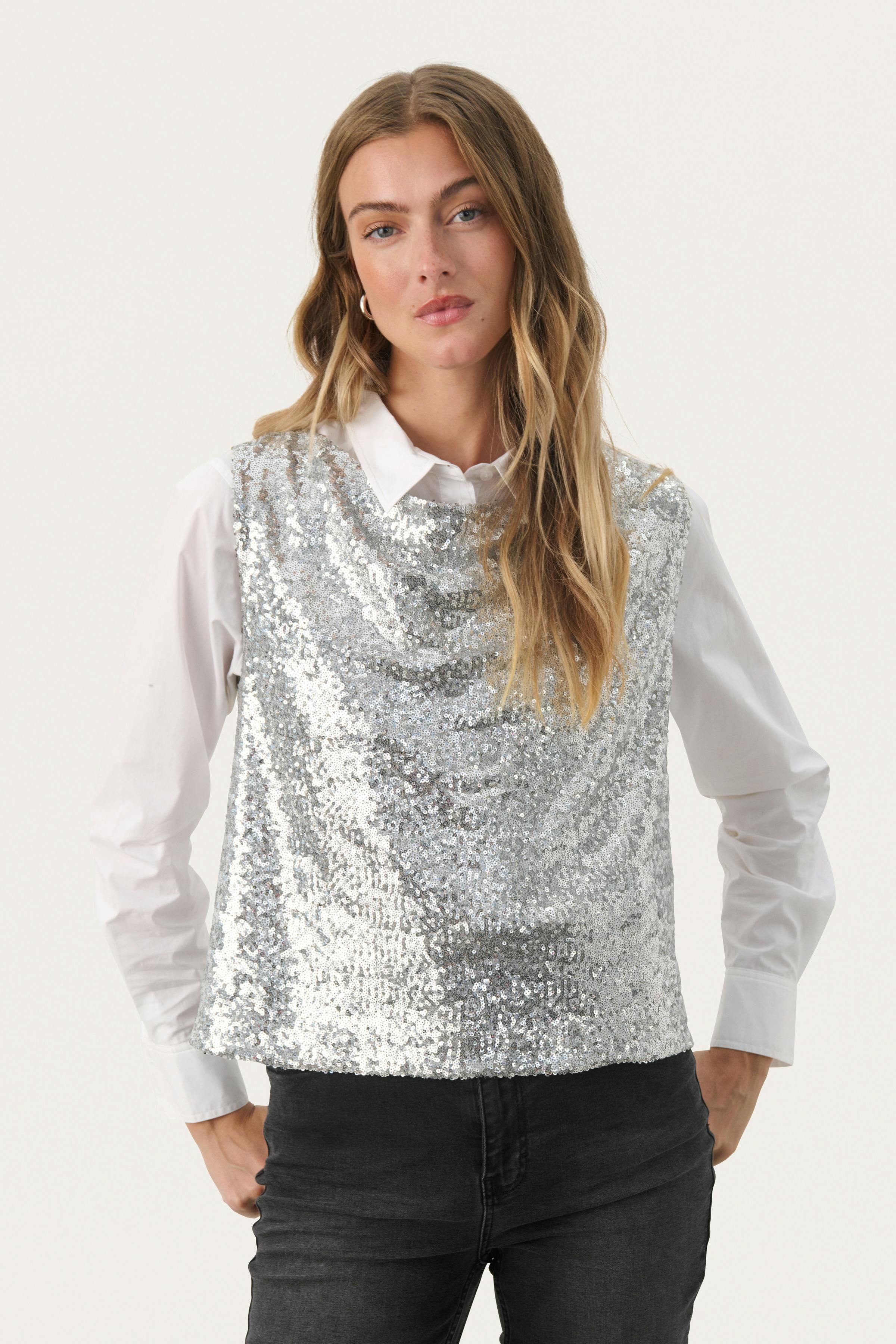 MalikkaPW Sequin Top LOOKBOOK FRONT 30309095-145002