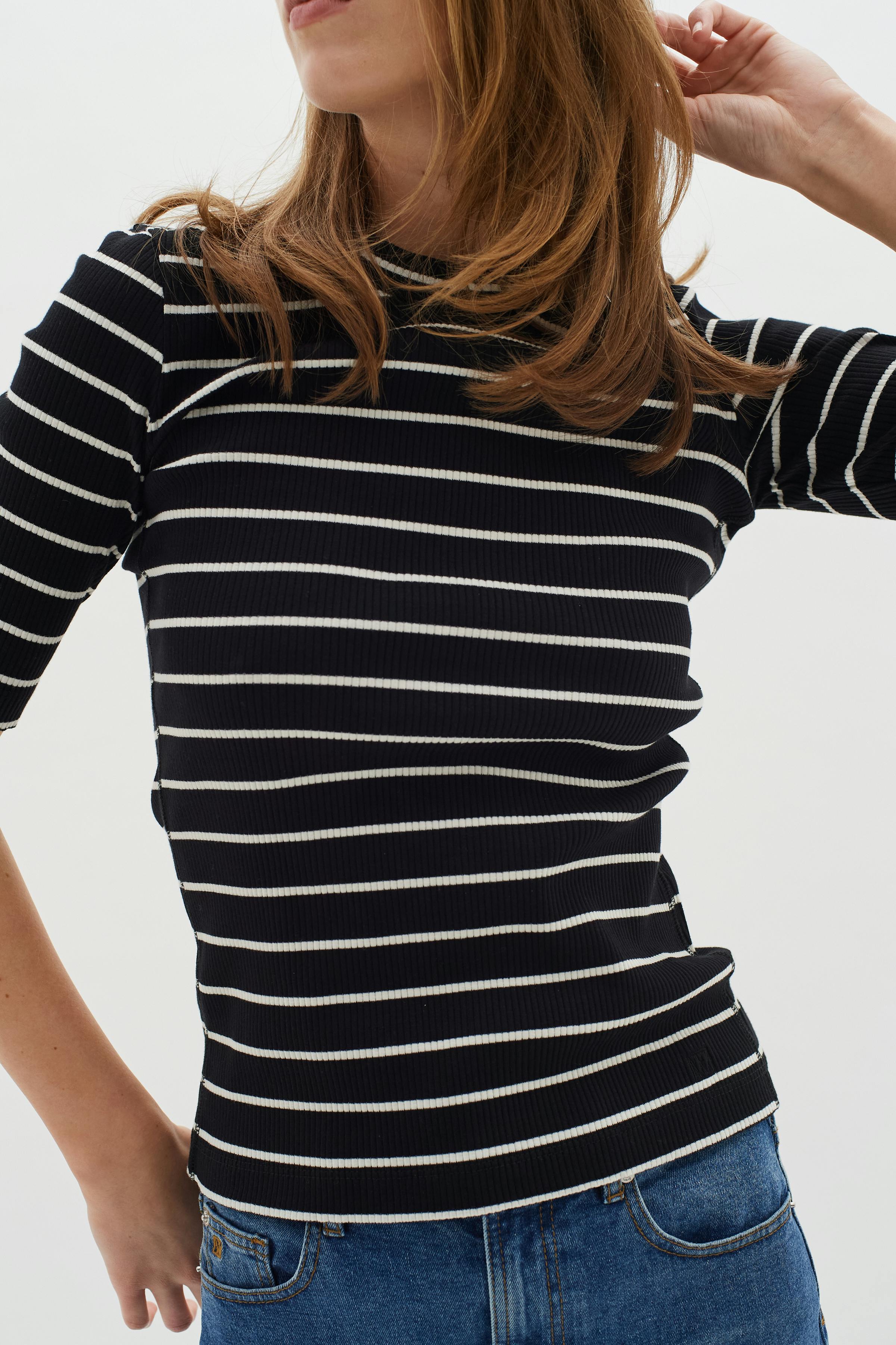 DagnaIW Striped T-shirt LOOKBOOK DETAIL 30107269-302836