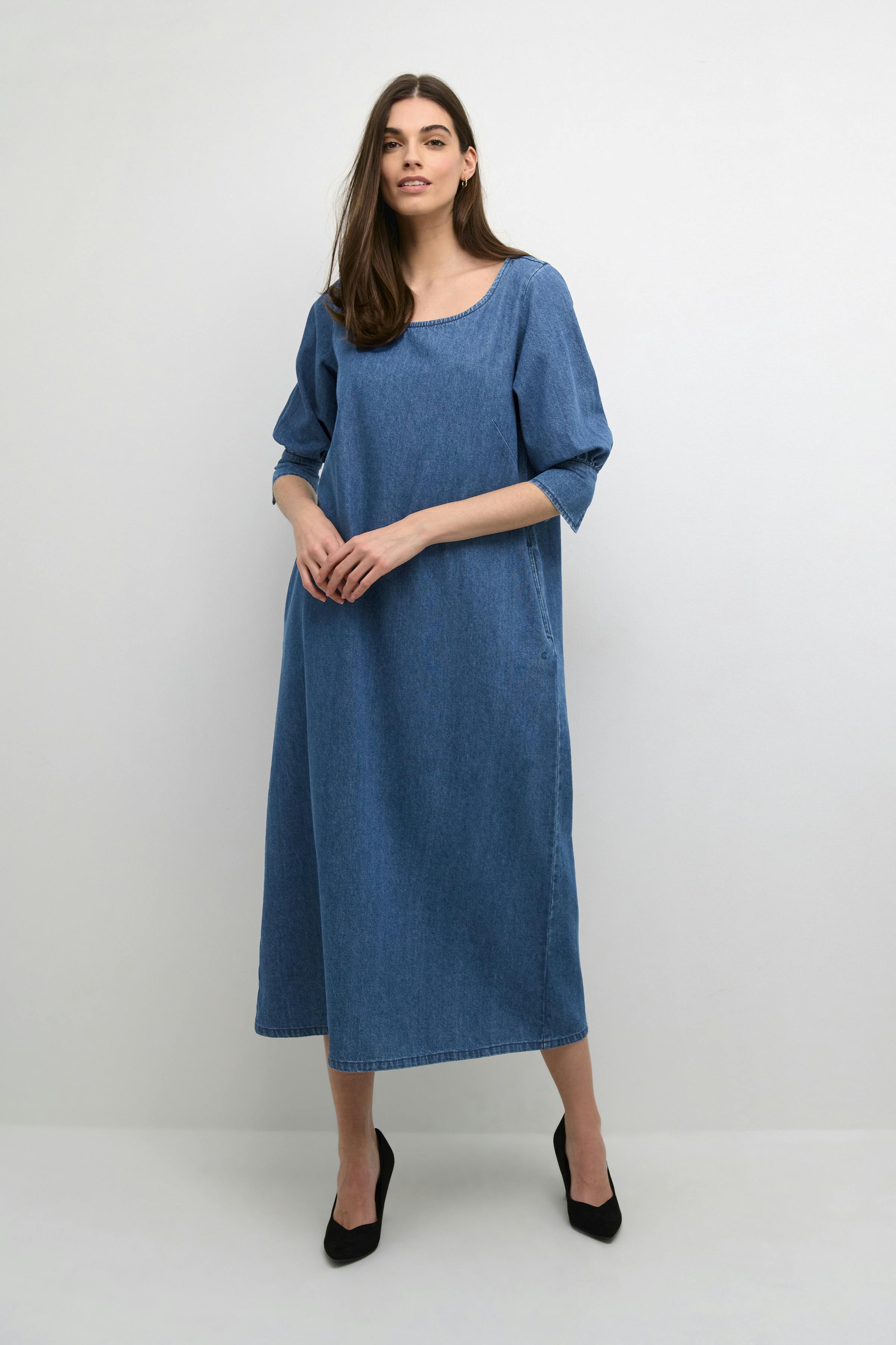 CRGerta Denim dress LOOKBOOK FRONT 10612902-106412