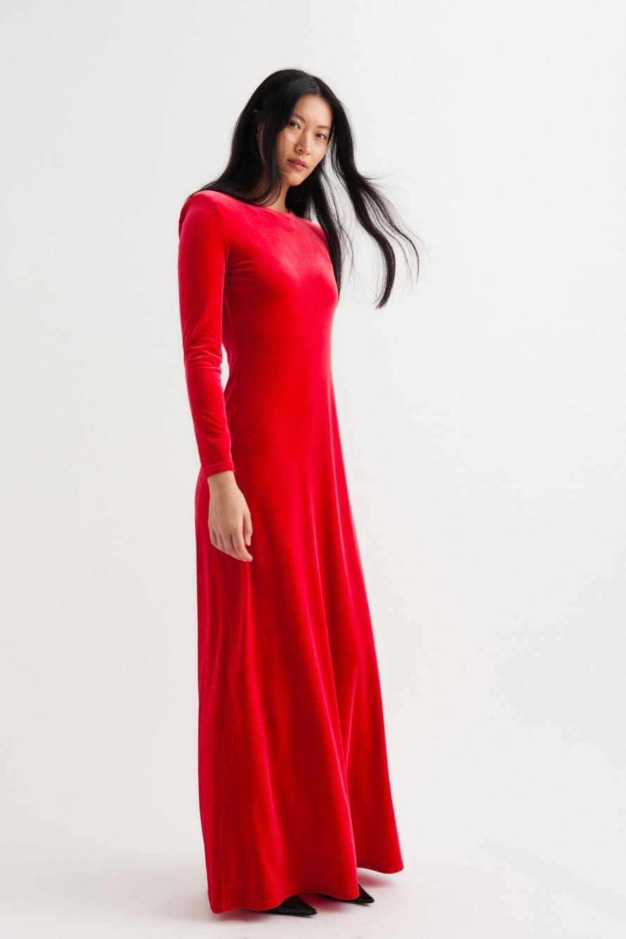 BrendaIW Velour Dress LOCATION NONE 30109893-181763