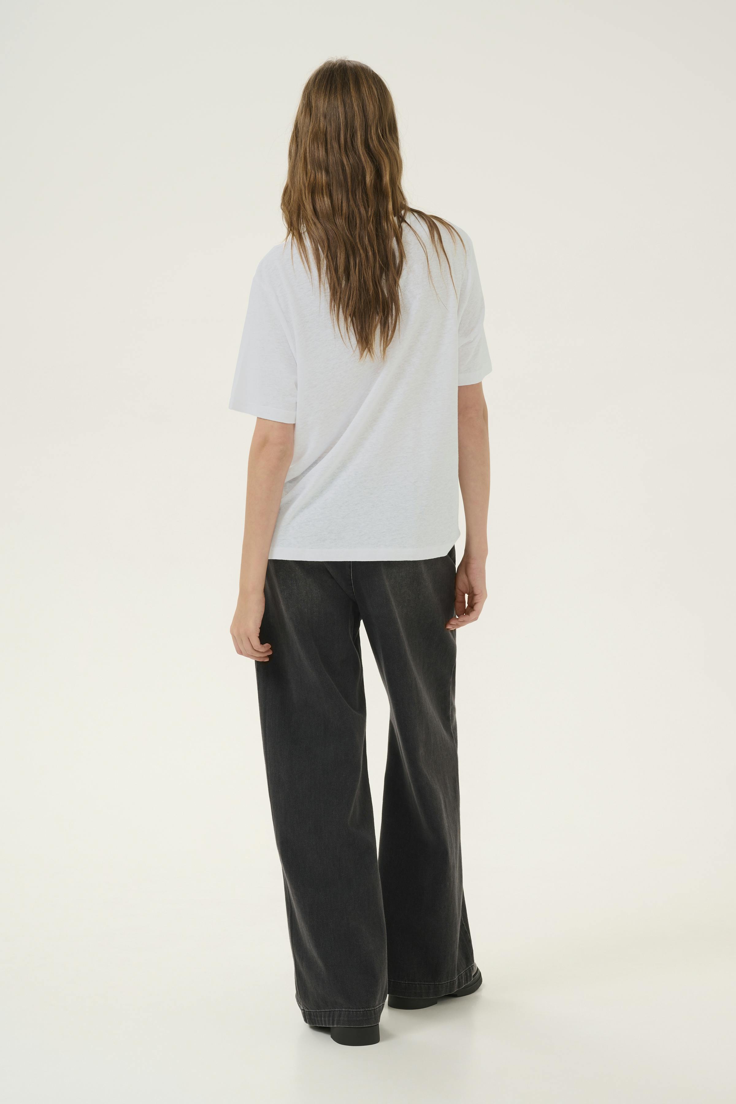 LisaMW Linen T-shirt LOOKBOOK BACK 10704762-110601